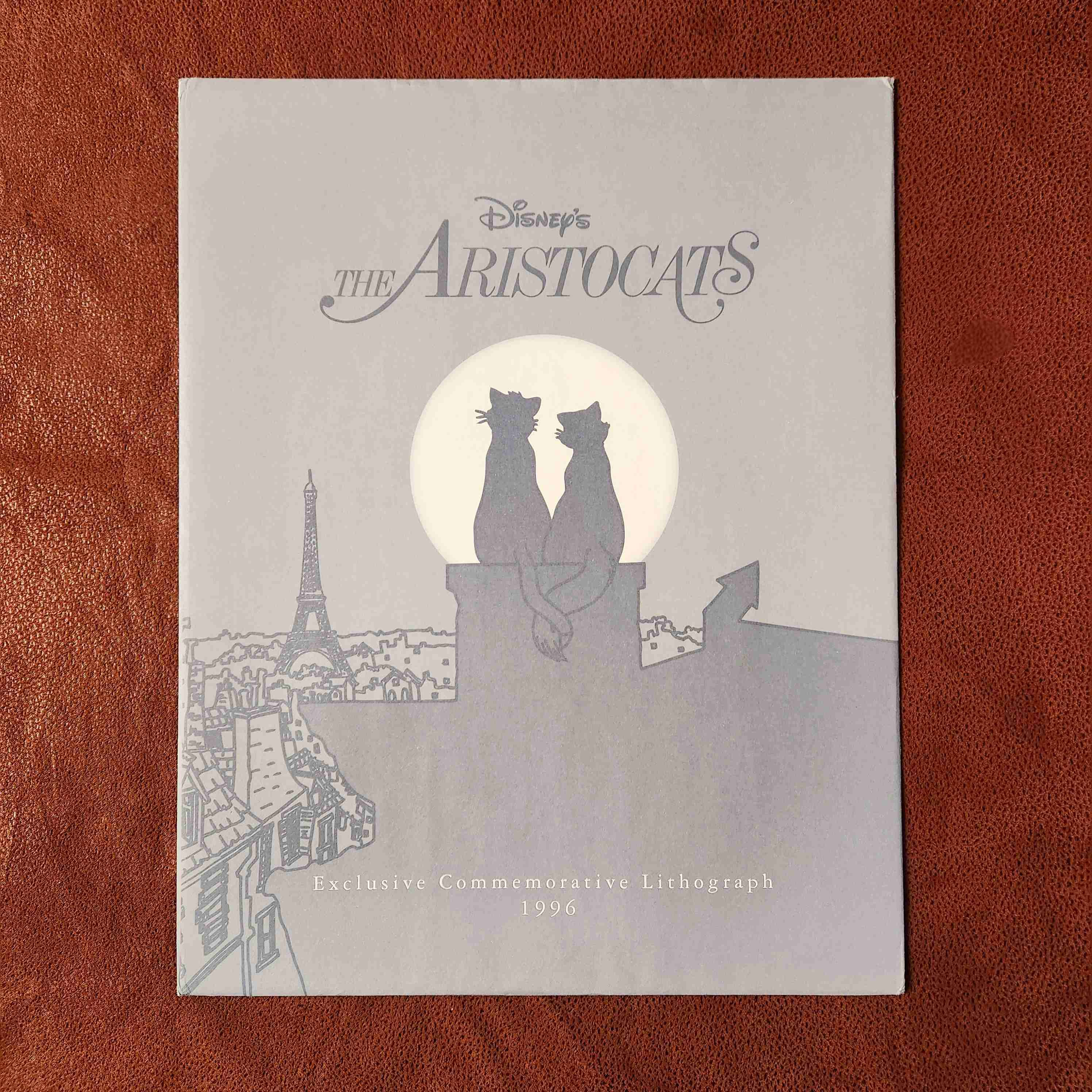 LITOGRAFIA disney DE  LOS ARISTOGATOS 1996🐈‍⬛🐈 - miniatura 2