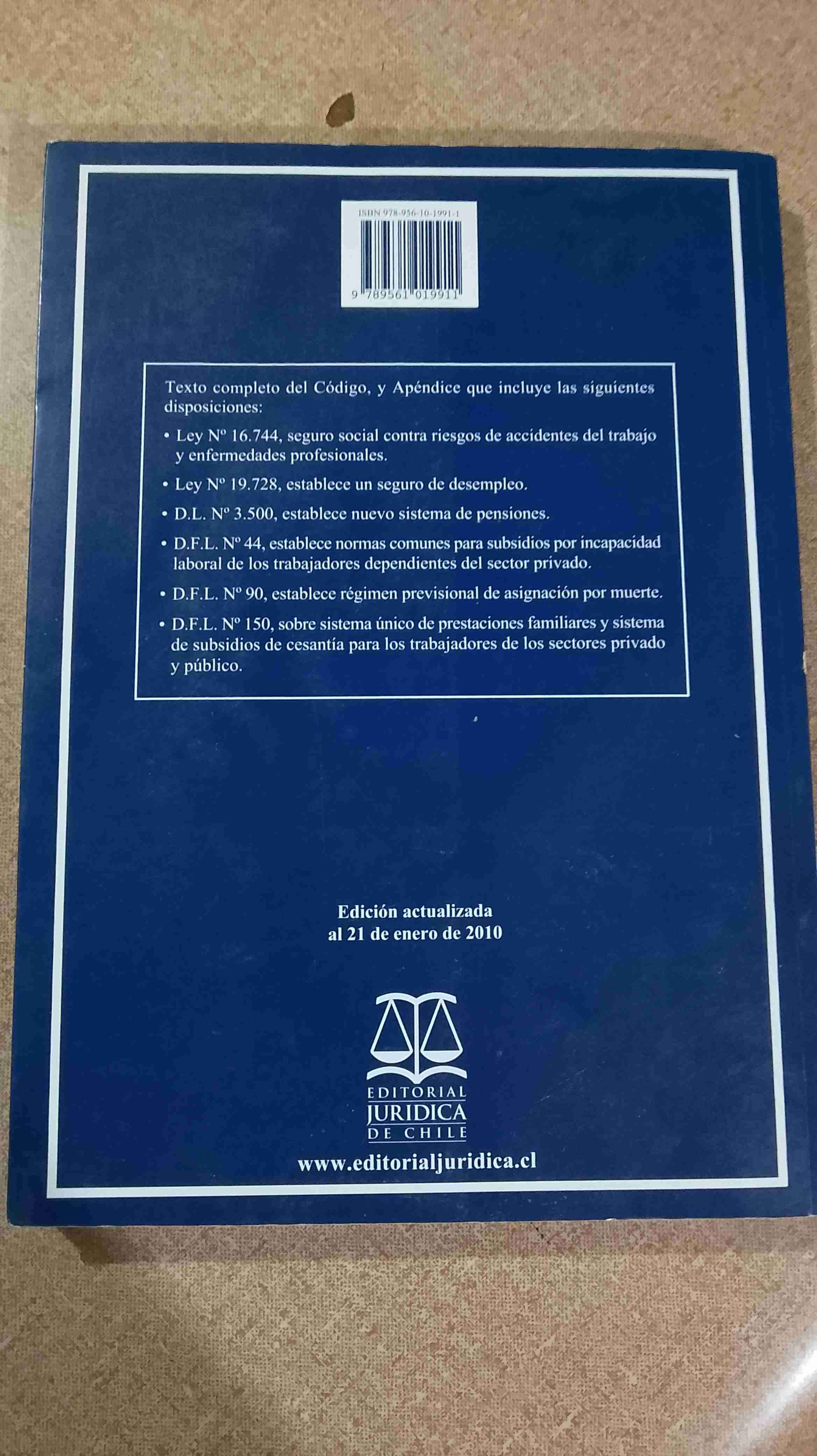 Código del Trabajo edición 2010 - miniatura 2