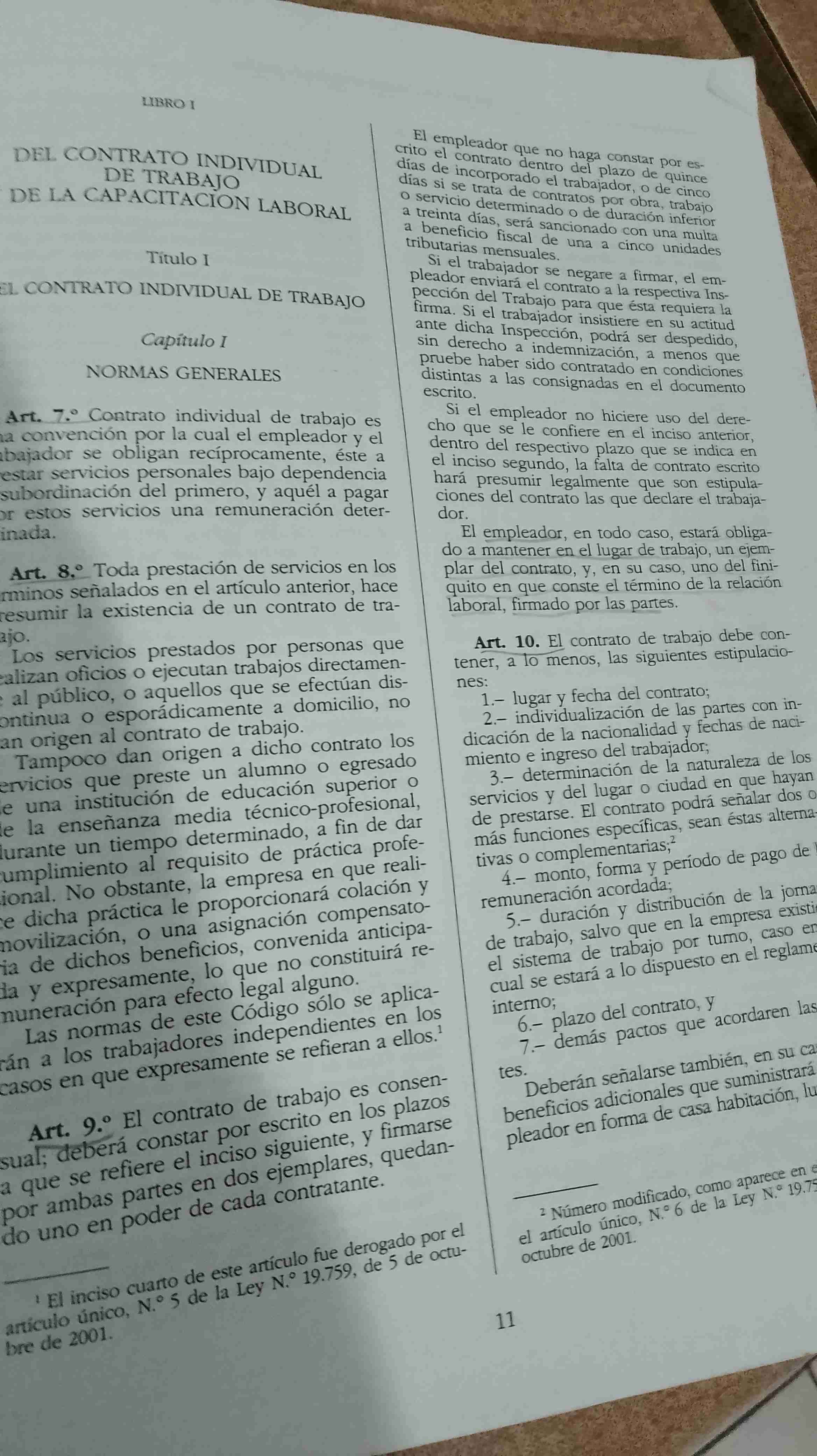 Código del Trabajo Chile - miniatura 4