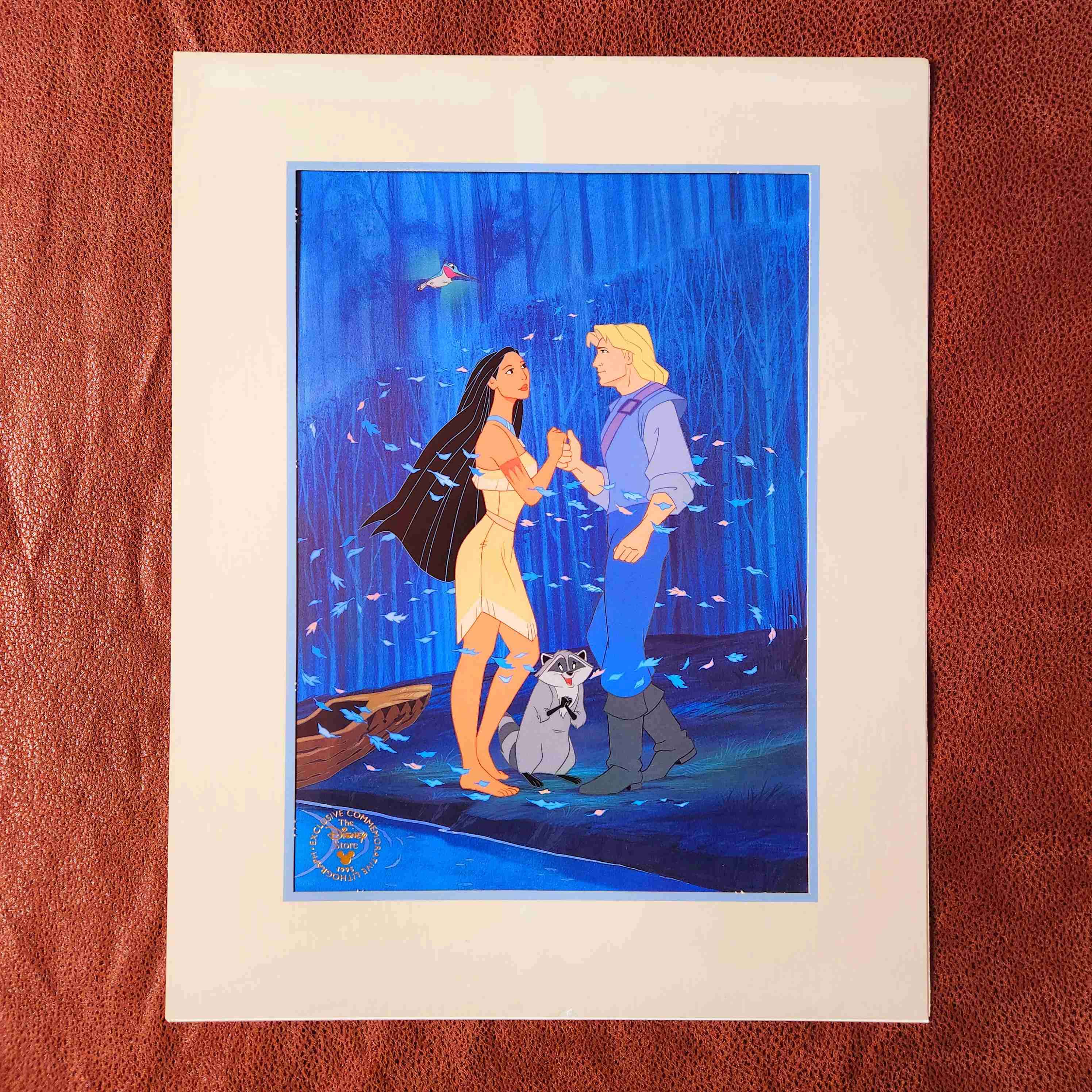 LITOGRAFIA disney POCAHONTAS 1995🦝🌳🍃 - miniatura 4