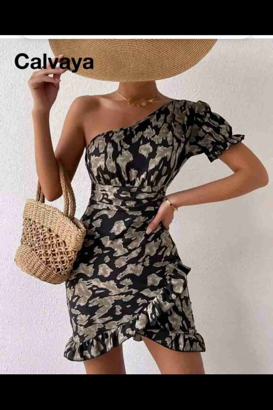 Vestido asimétrico estampado floral - miniatura 5