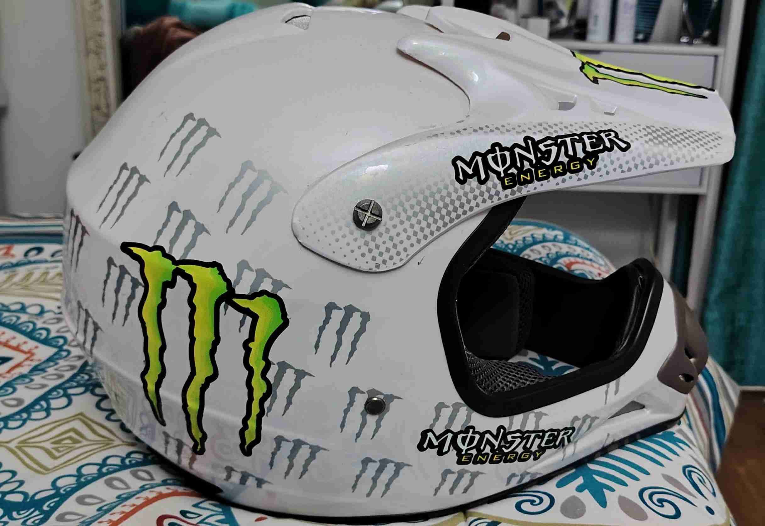 Casco motocross Monster blanco - miniatura 2