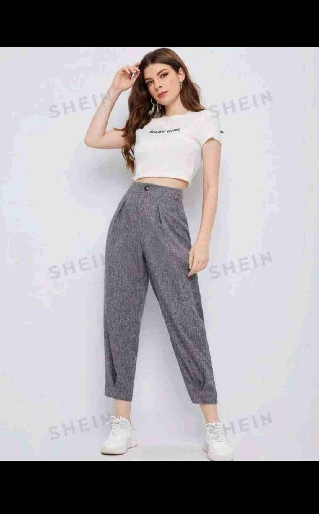 Pantalón gris de mujer Shein - miniatura 1