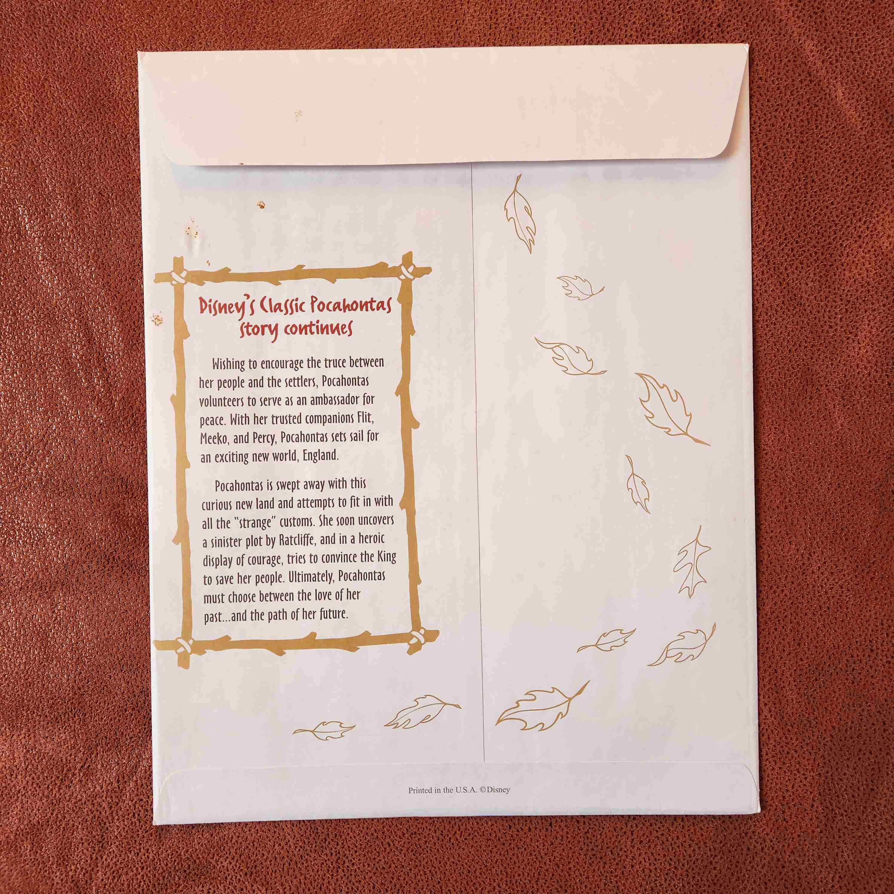 LITOGRAFIA DISNEY POCAHONTAS II 1998 🦝🍃 - miniatura 3