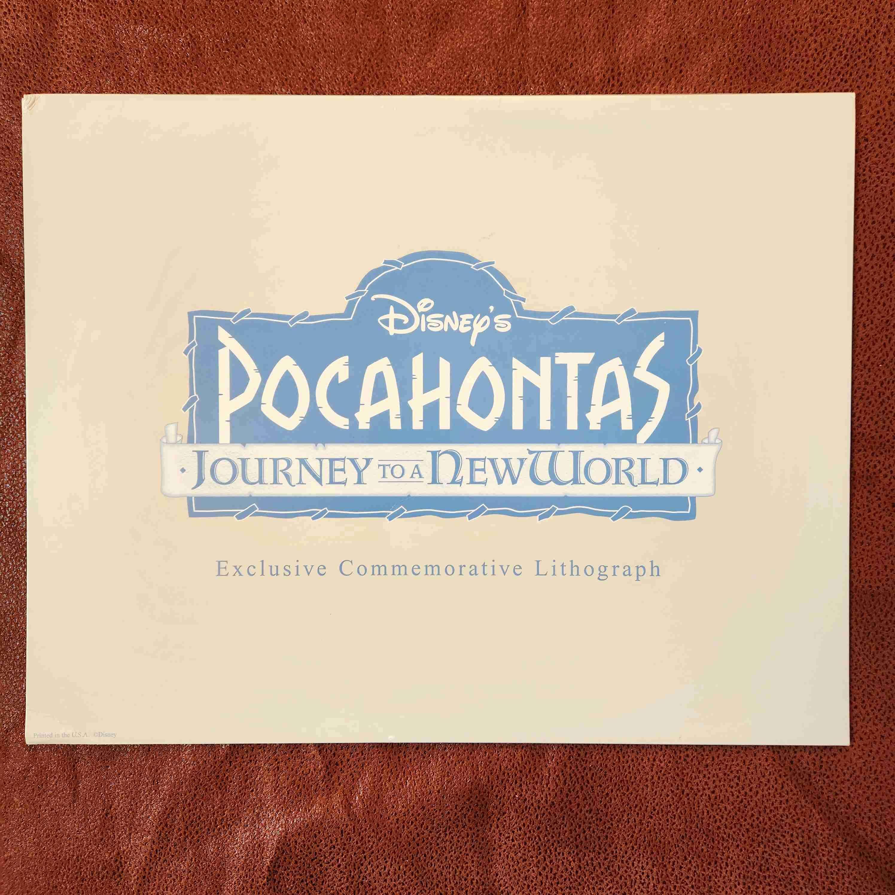 LITOGRAFIA DISNEY POCAHONTAS II 1998 🦝🍃 - miniatura 4