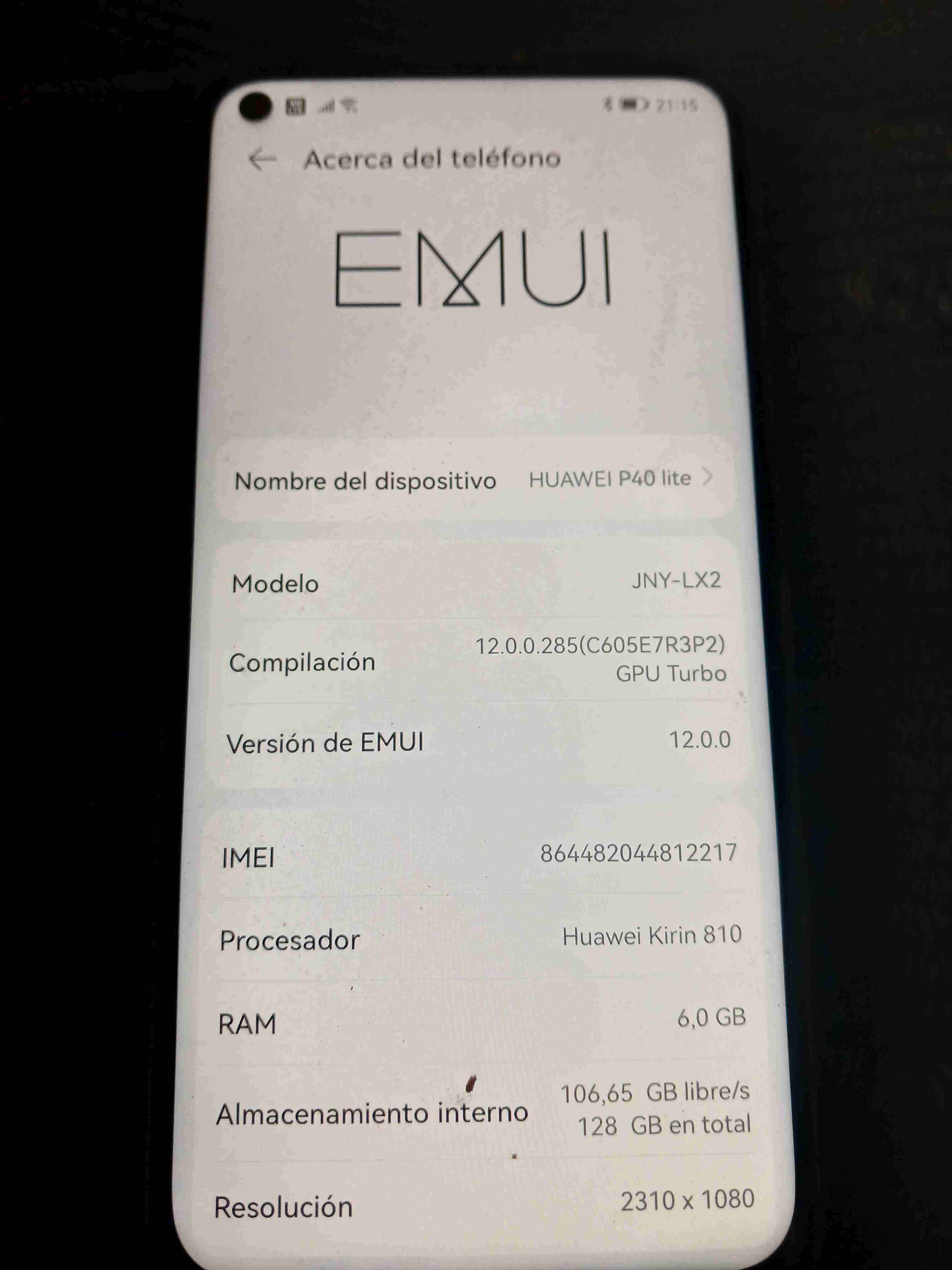 Huawei P40 Lite con EMUI 12 - miniatura 1