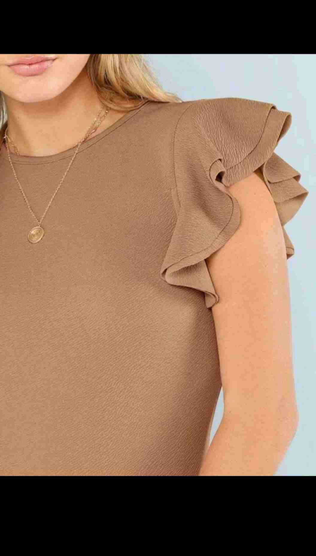 Body color camel con volantes - miniatura 2