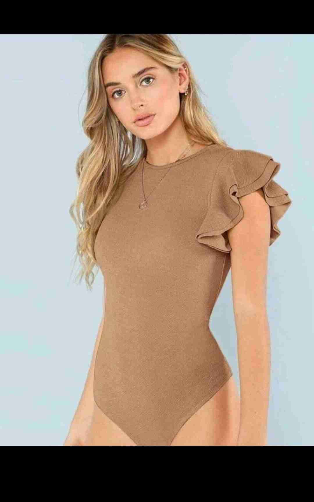 Body color camel con volantes - miniatura 4