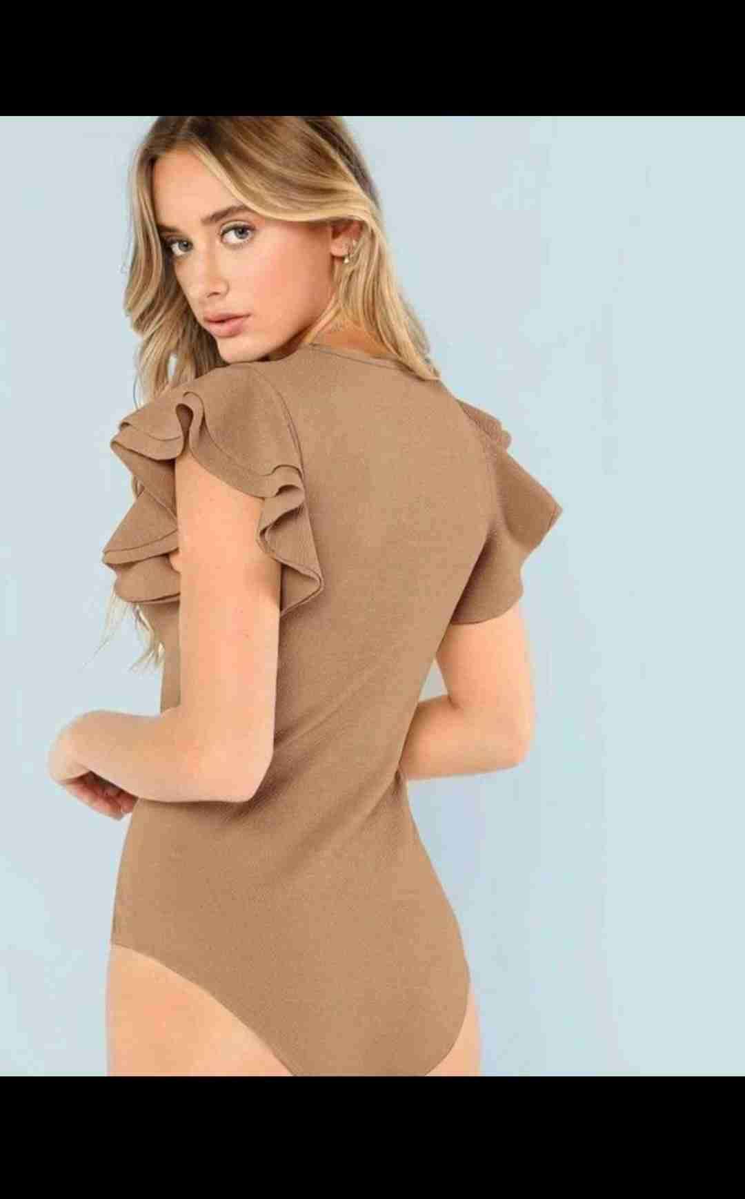 Body color camel con volantes - miniatura 5