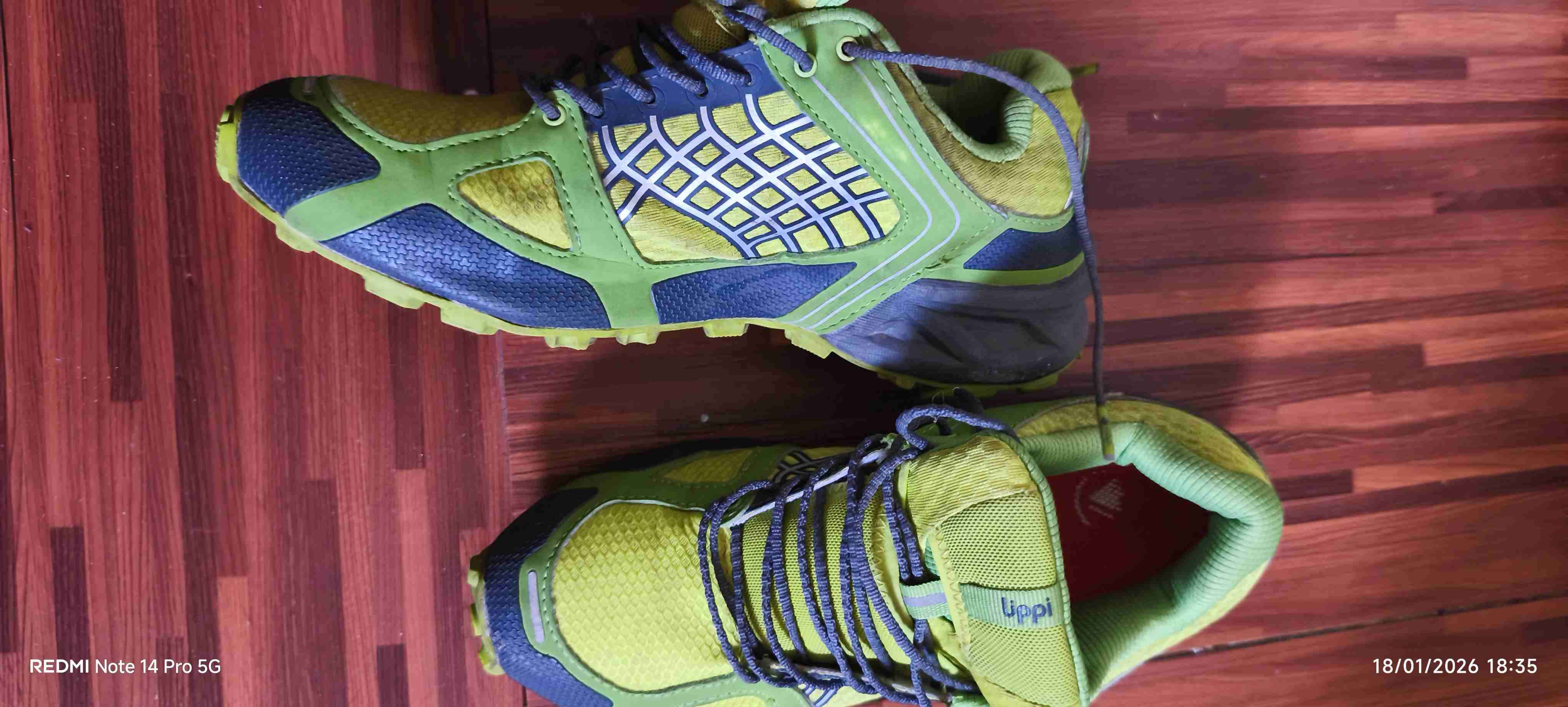 Zapatillas de running verdes Lippi - miniatura 3