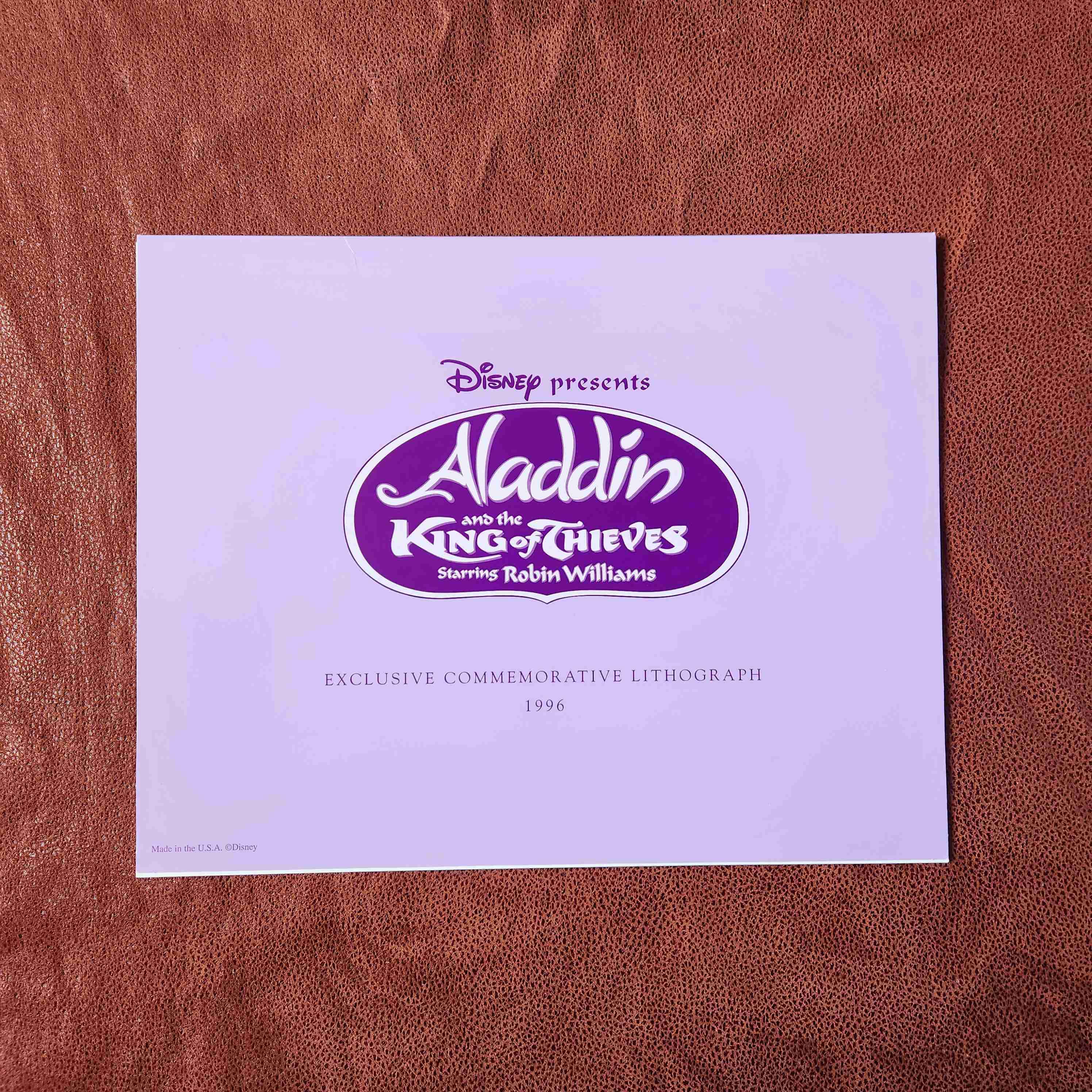 LITOGRAFIA Disney ALADIN 1996 🧞‍♂️✨️🐒 - miniatura 4