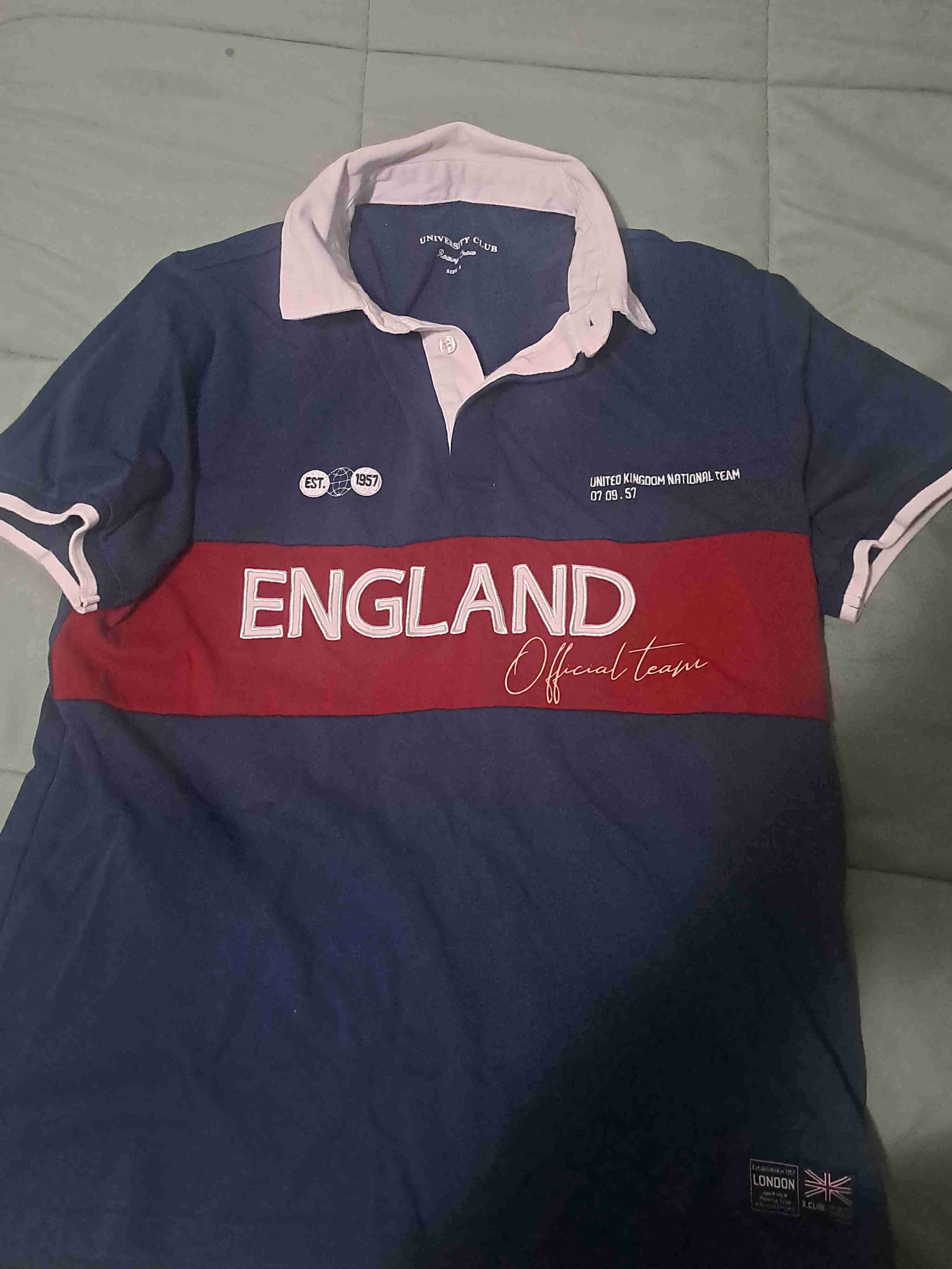 Polo Inglaterra azul y rojo - miniatura 1