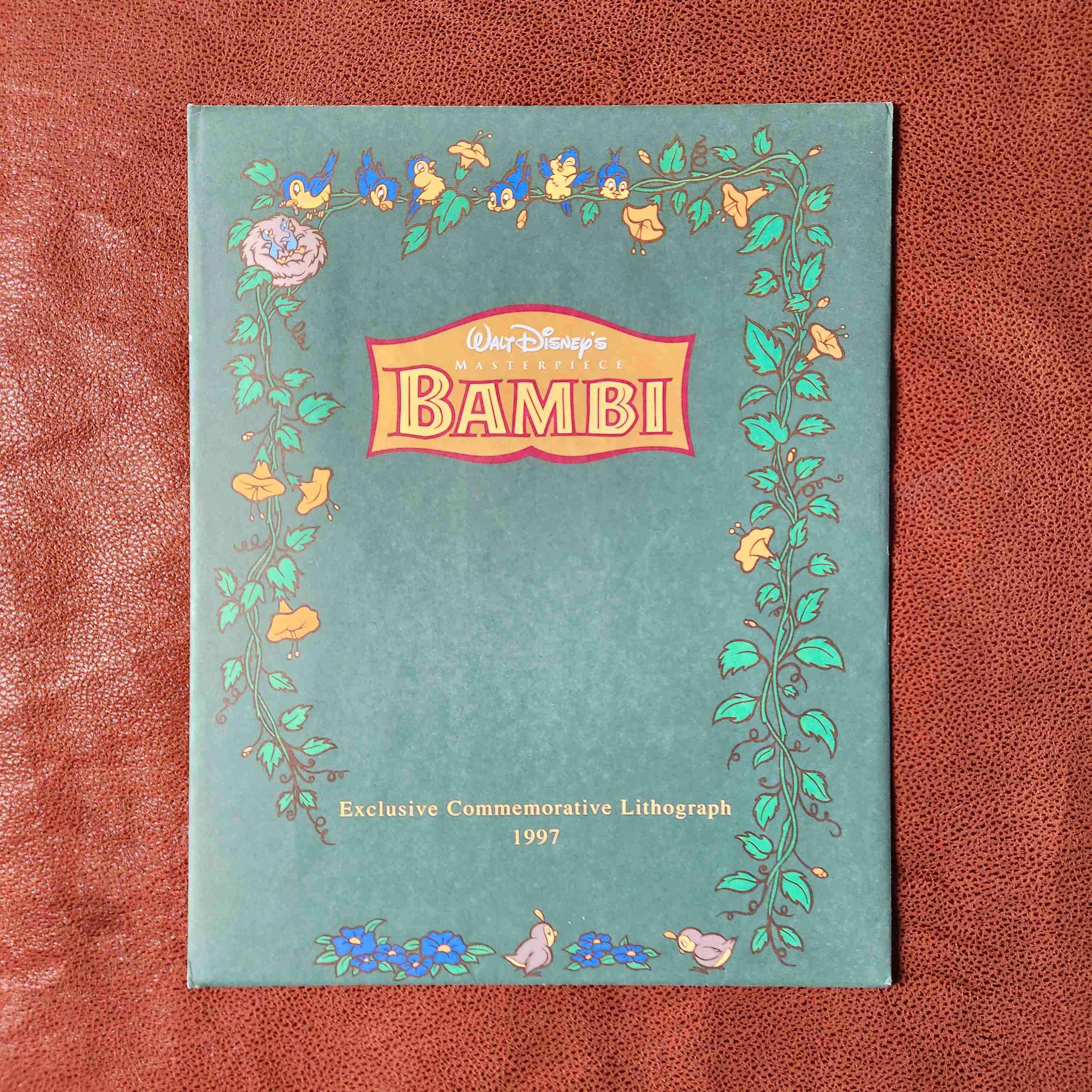 LITOGRAFIA disney BAMBI 1997🦌🇺🇸 - miniatura 2