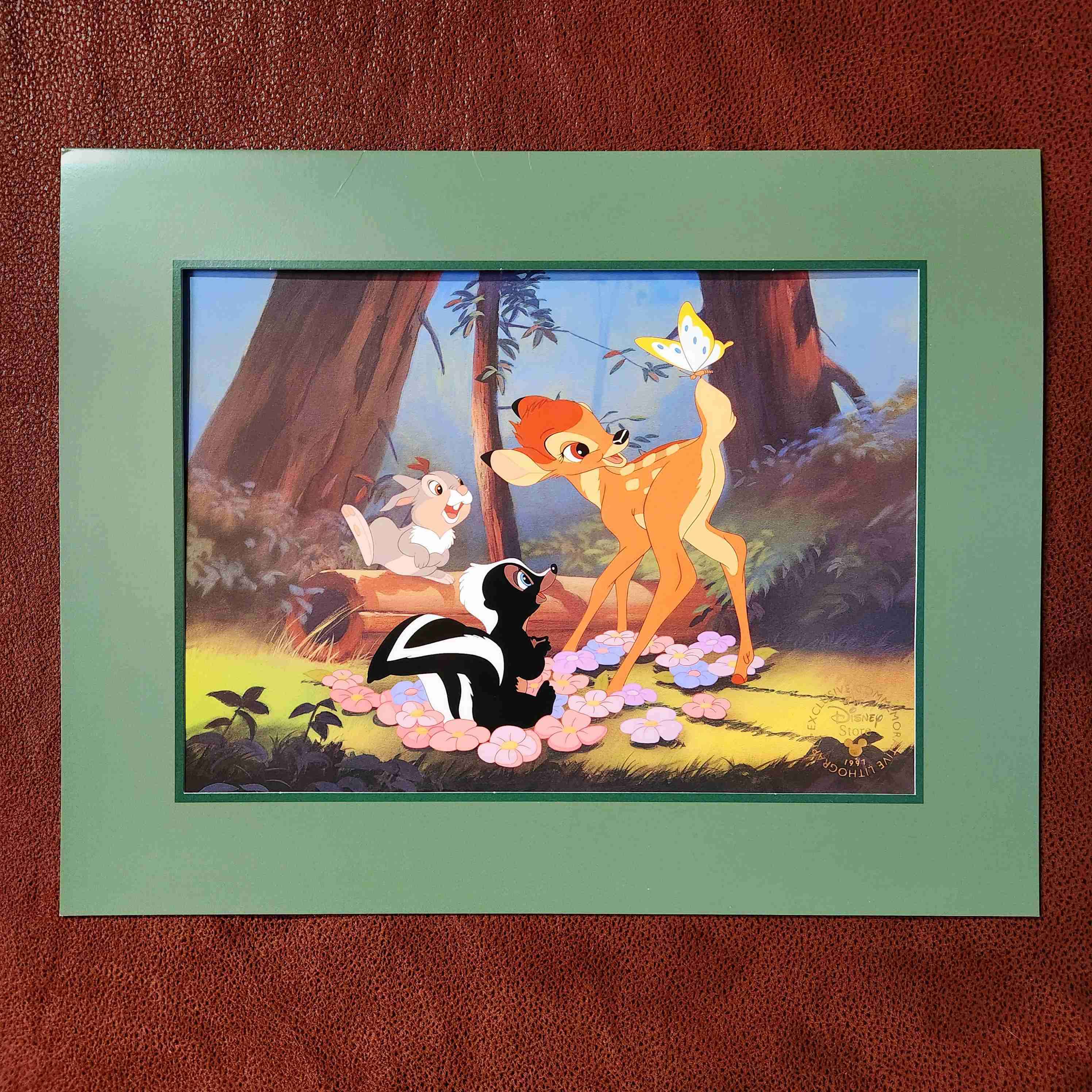 LITOGRAFIA disney BAMBI 1997🦌🇺🇸 - miniatura 4