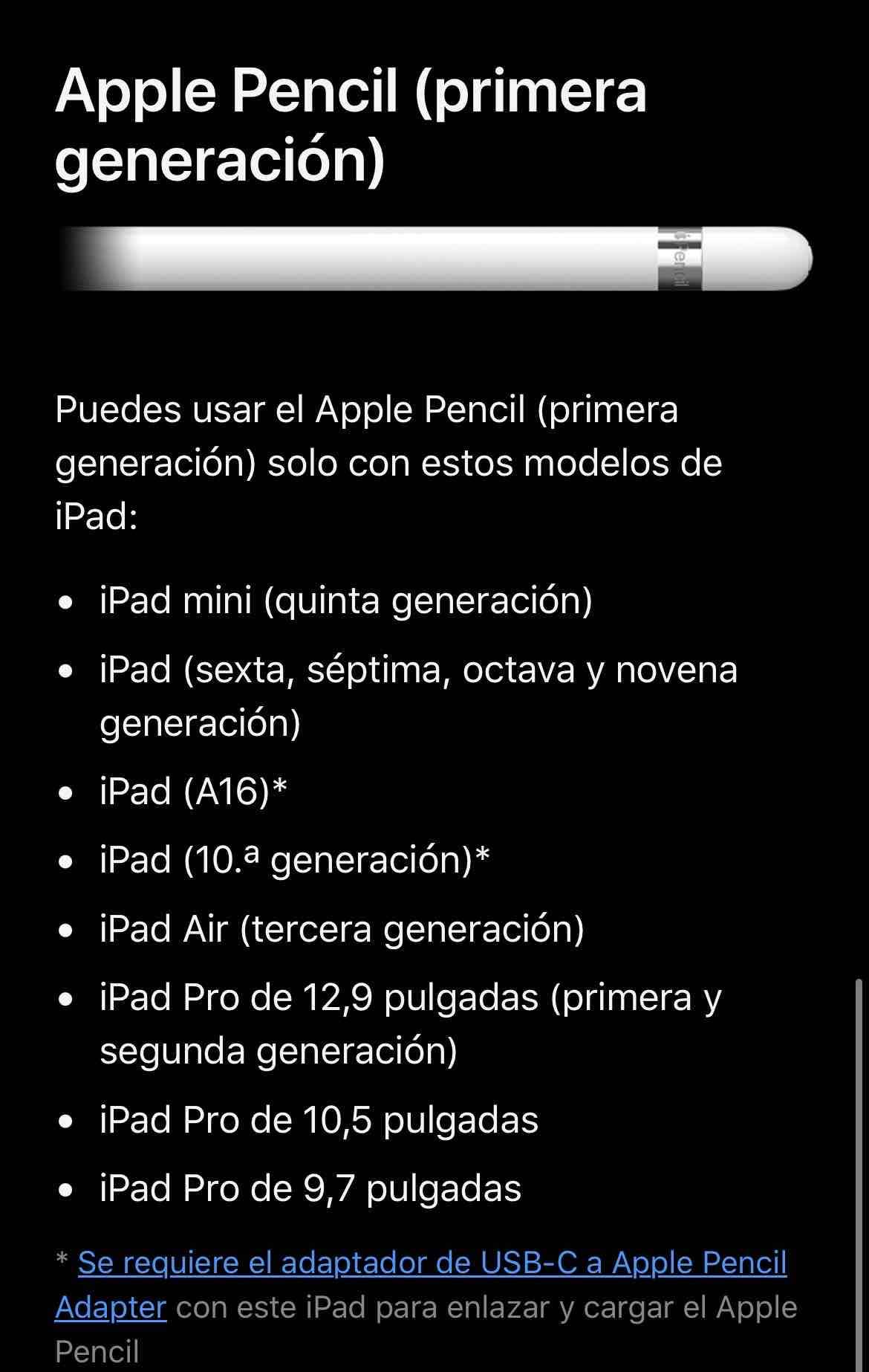 Apple pencil primera generación - miniatura 5