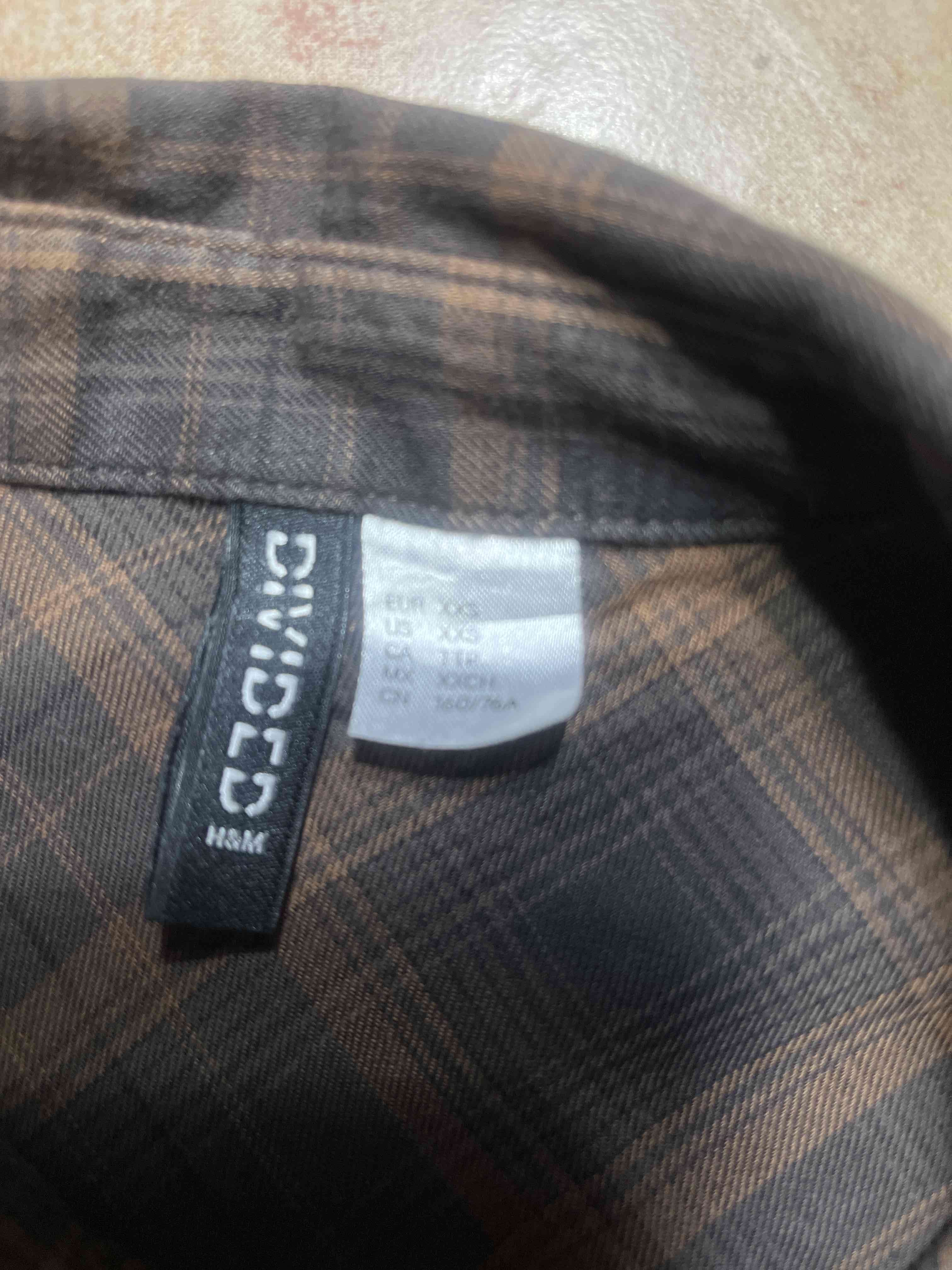 Camisa escosesa  café - miniatura 2