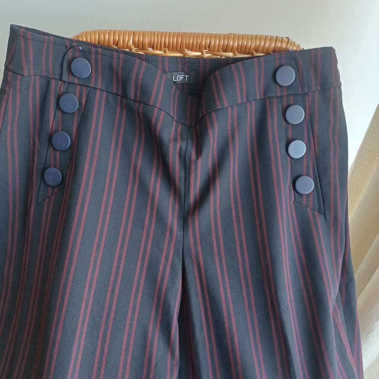 Pantalones rayados estilo marinero marca LOFT - miniatura 2