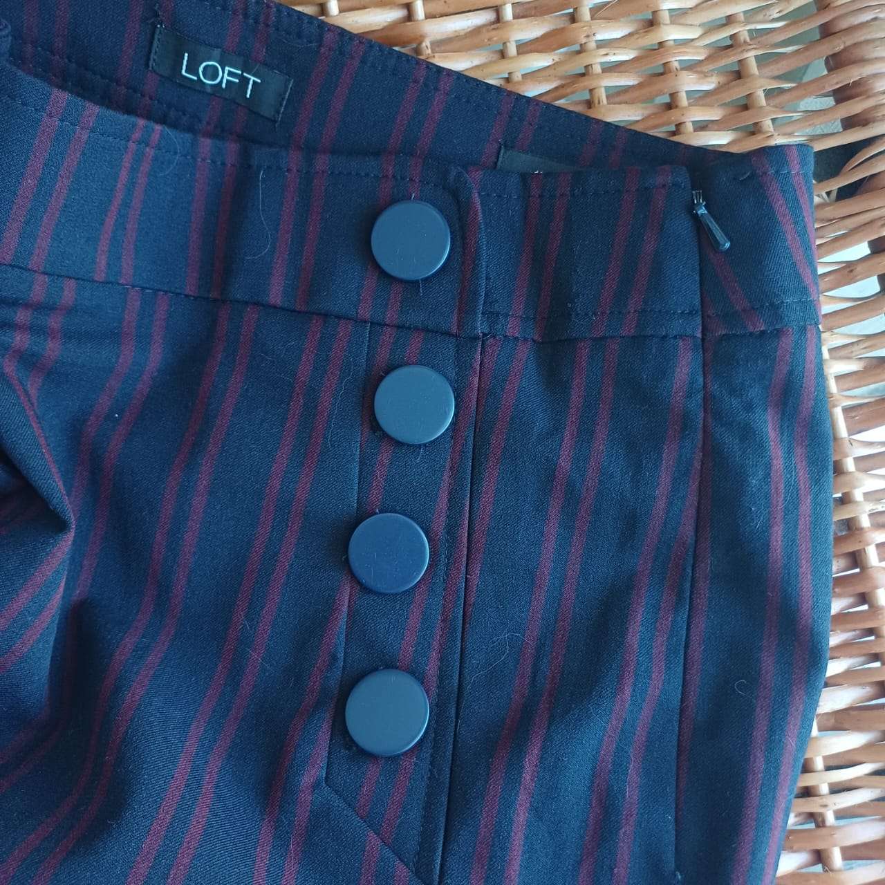 Pantalones rayados estilo marinero marca LOFT - miniatura 3