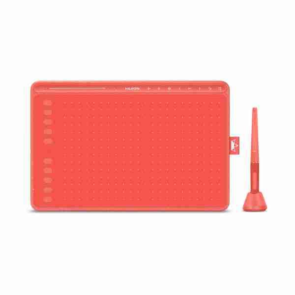 Tableta gráfica roja con lápiz - miniatura 2