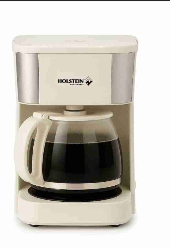 Cafetera eléctrica Holstein blanca