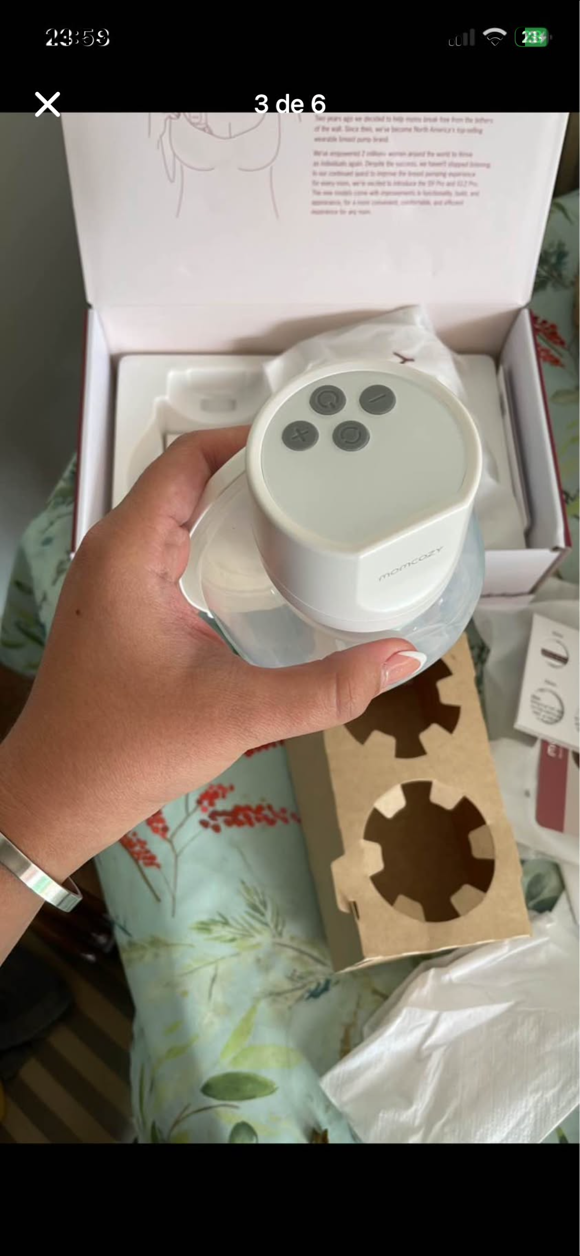 Extractor de leche eléctrico Momcozy - miniatura 3