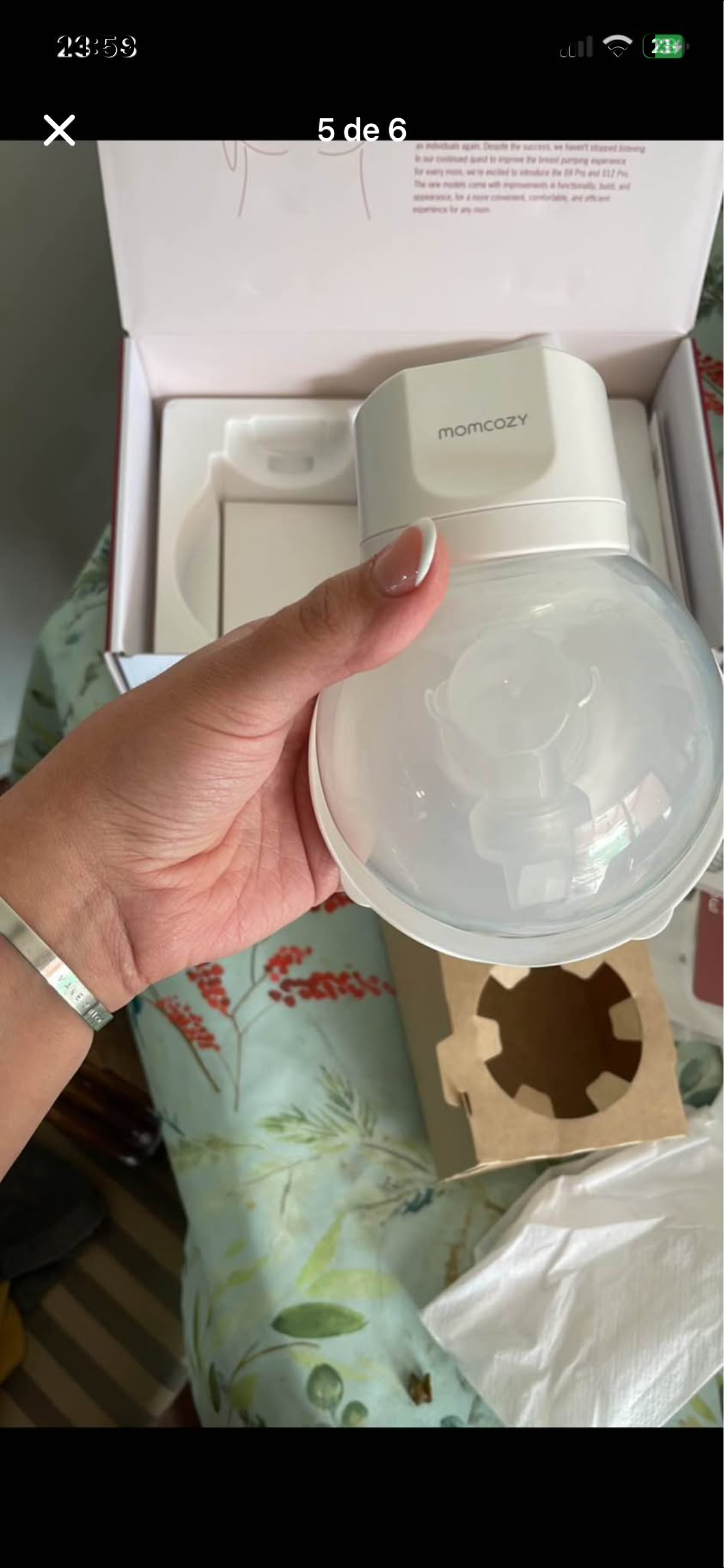 Extractor de leche Momcozy - miniatura 5