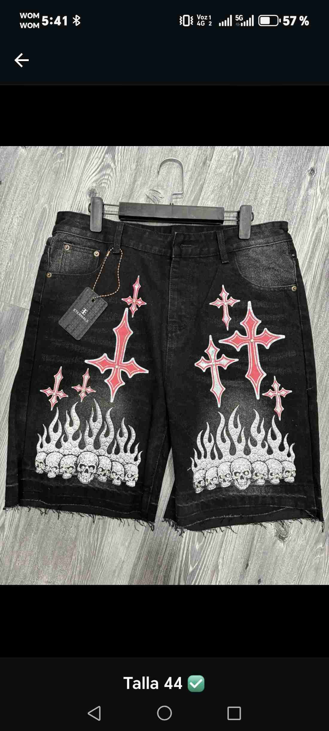 Shorts de mezclilla estampados - miniatura 2