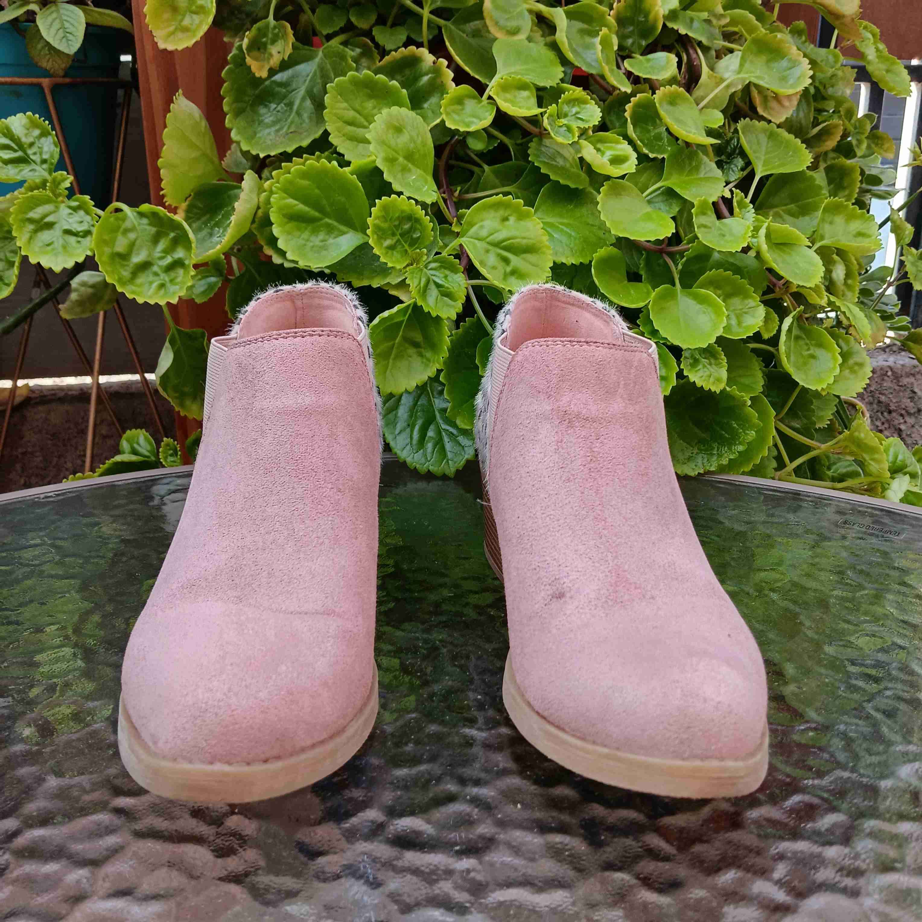 TALLA 38 Botines Rosa Animal Print - miniatura 2