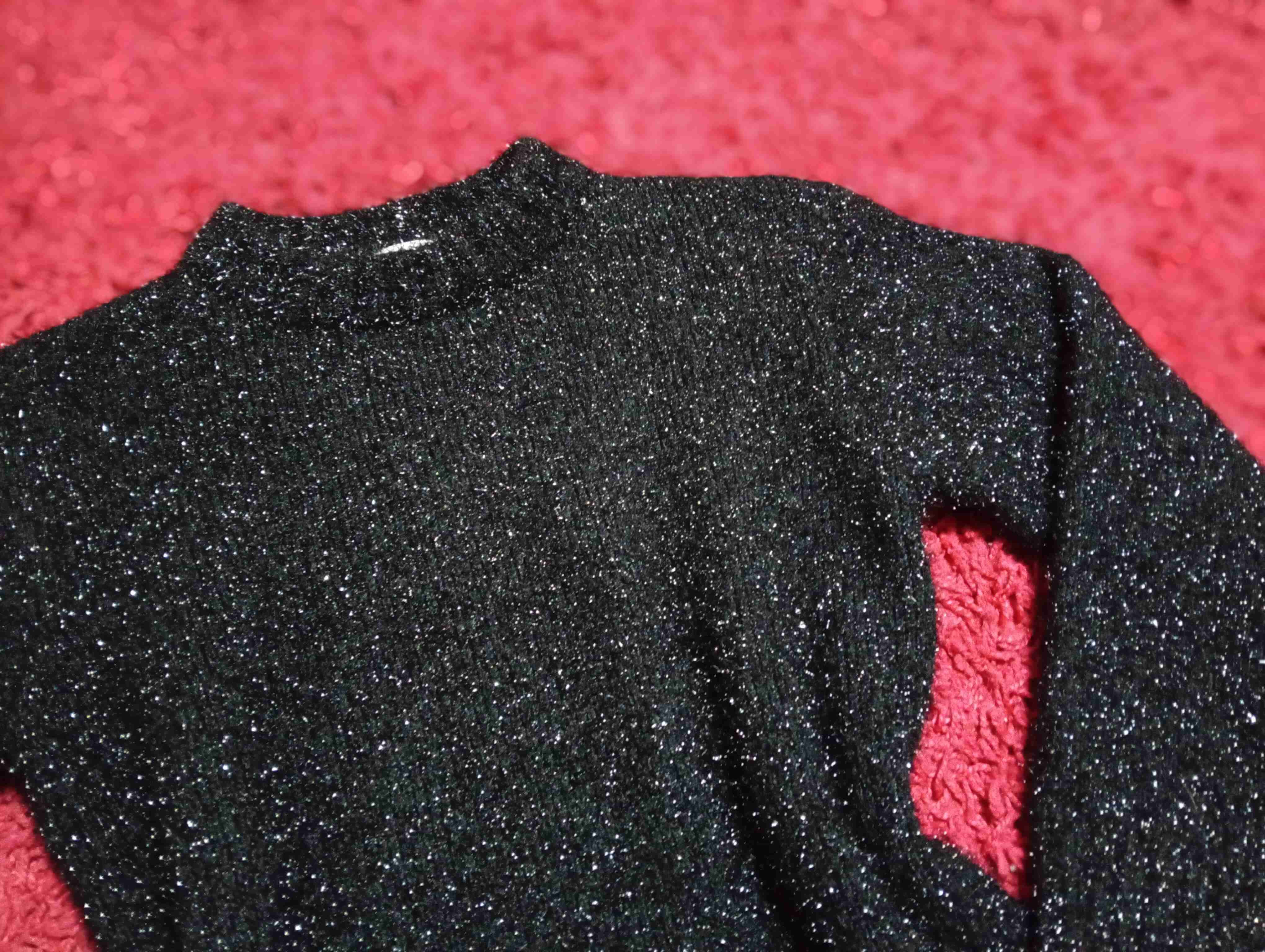 Suéter negro brillante - miniatura 2