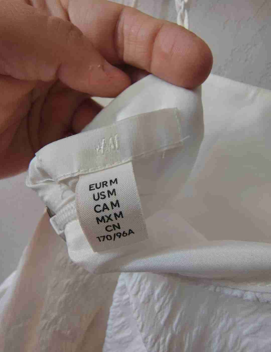 Vestido blanco h&m talla M - miniatura 3