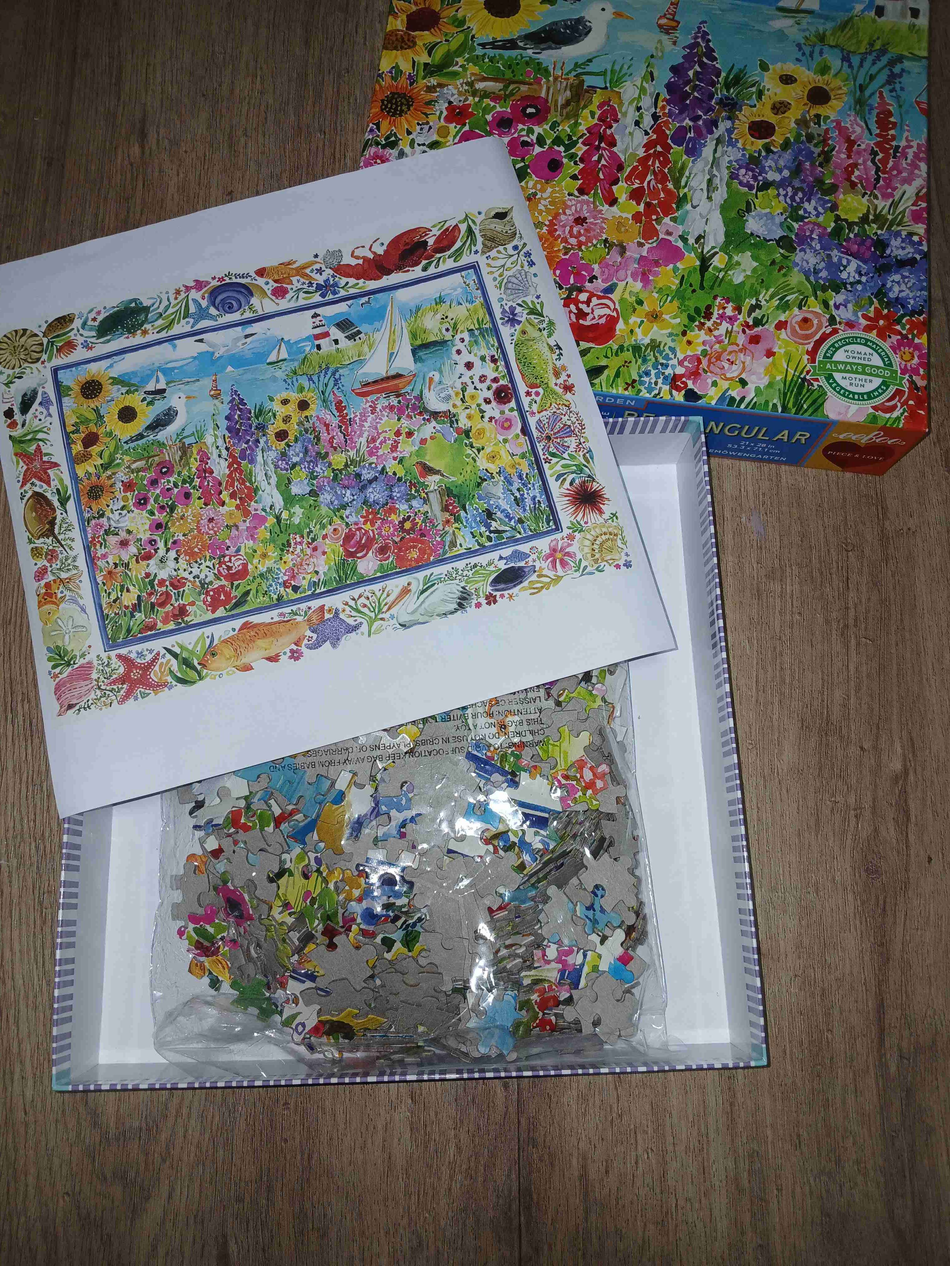 Rompecabezas 1000 piezas seagull garden - miniatura 3