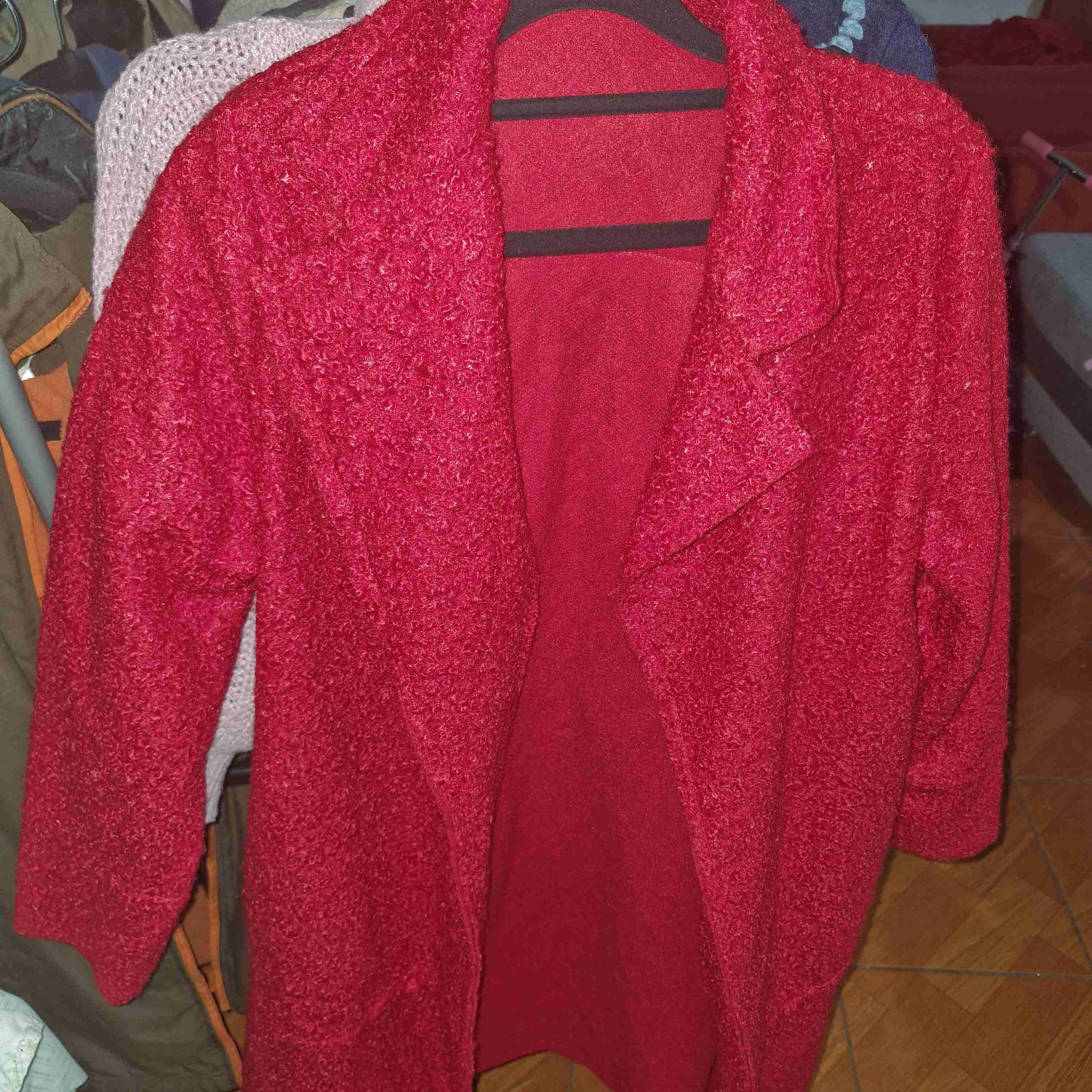 Abrigo rojo de lana - miniatura 1