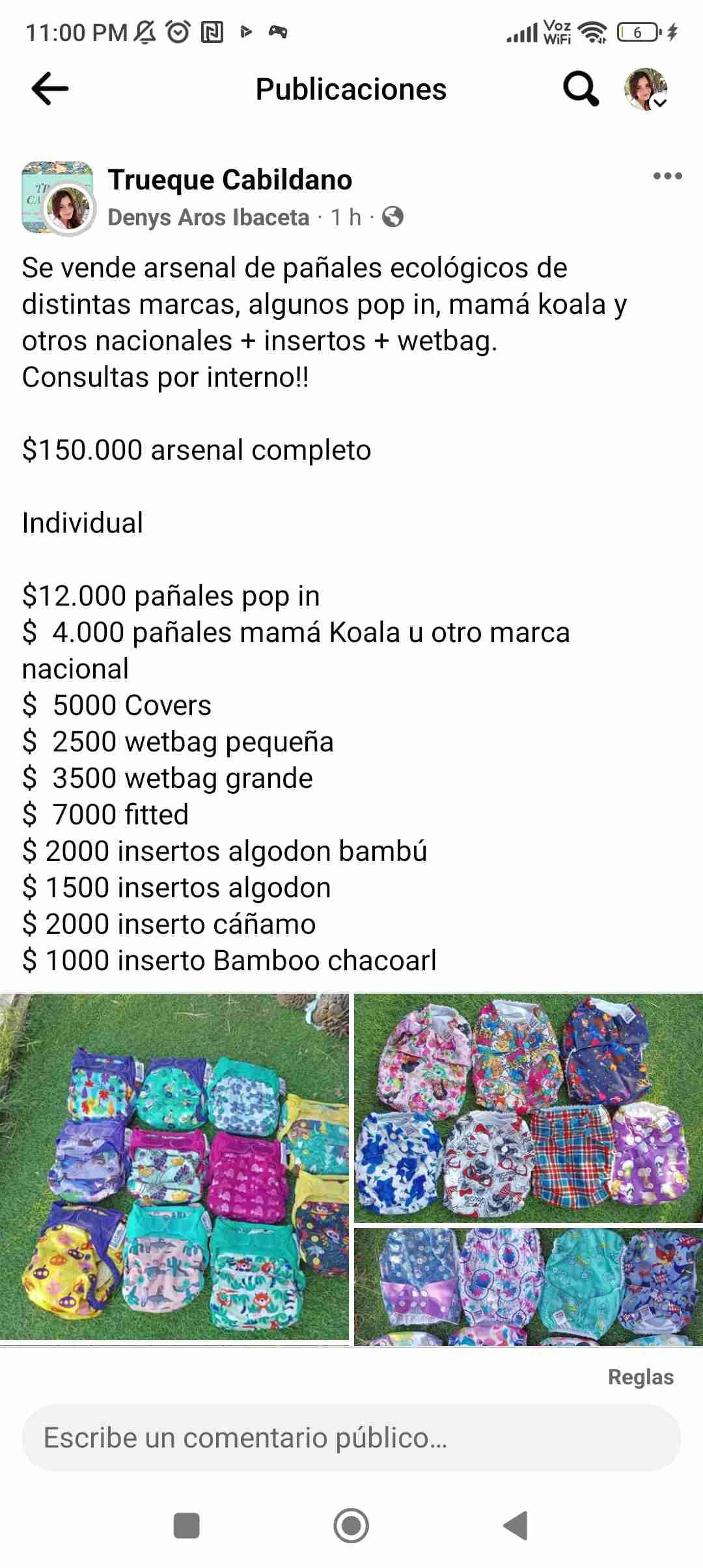 Arsenal de pañales ecológicos - miniatura 1