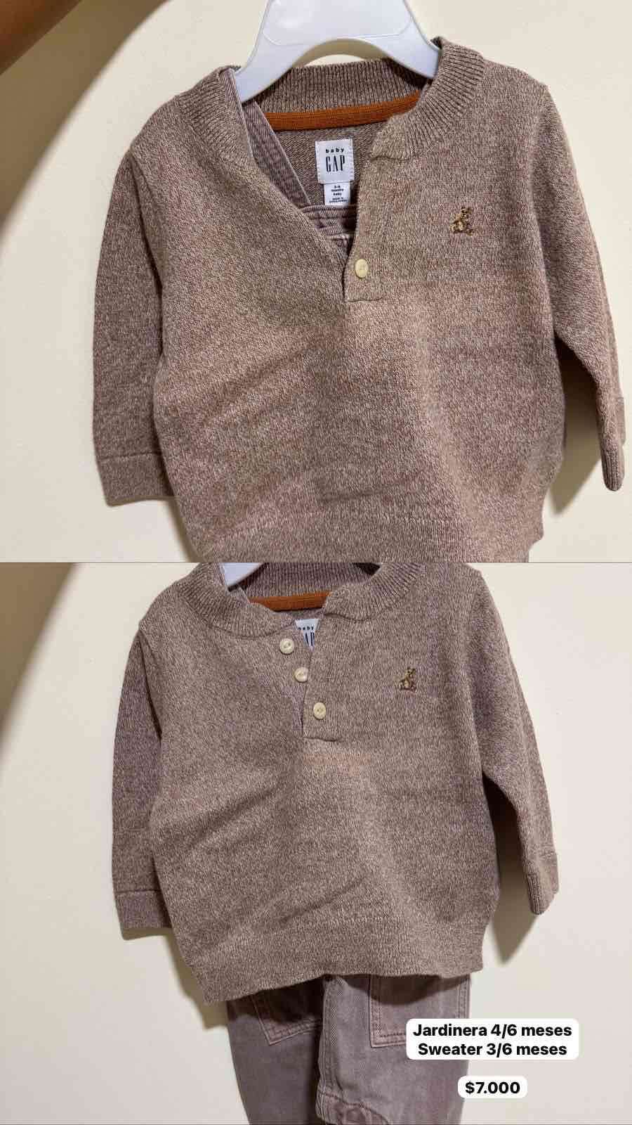 Suéter bebé GAP 3-6 meses