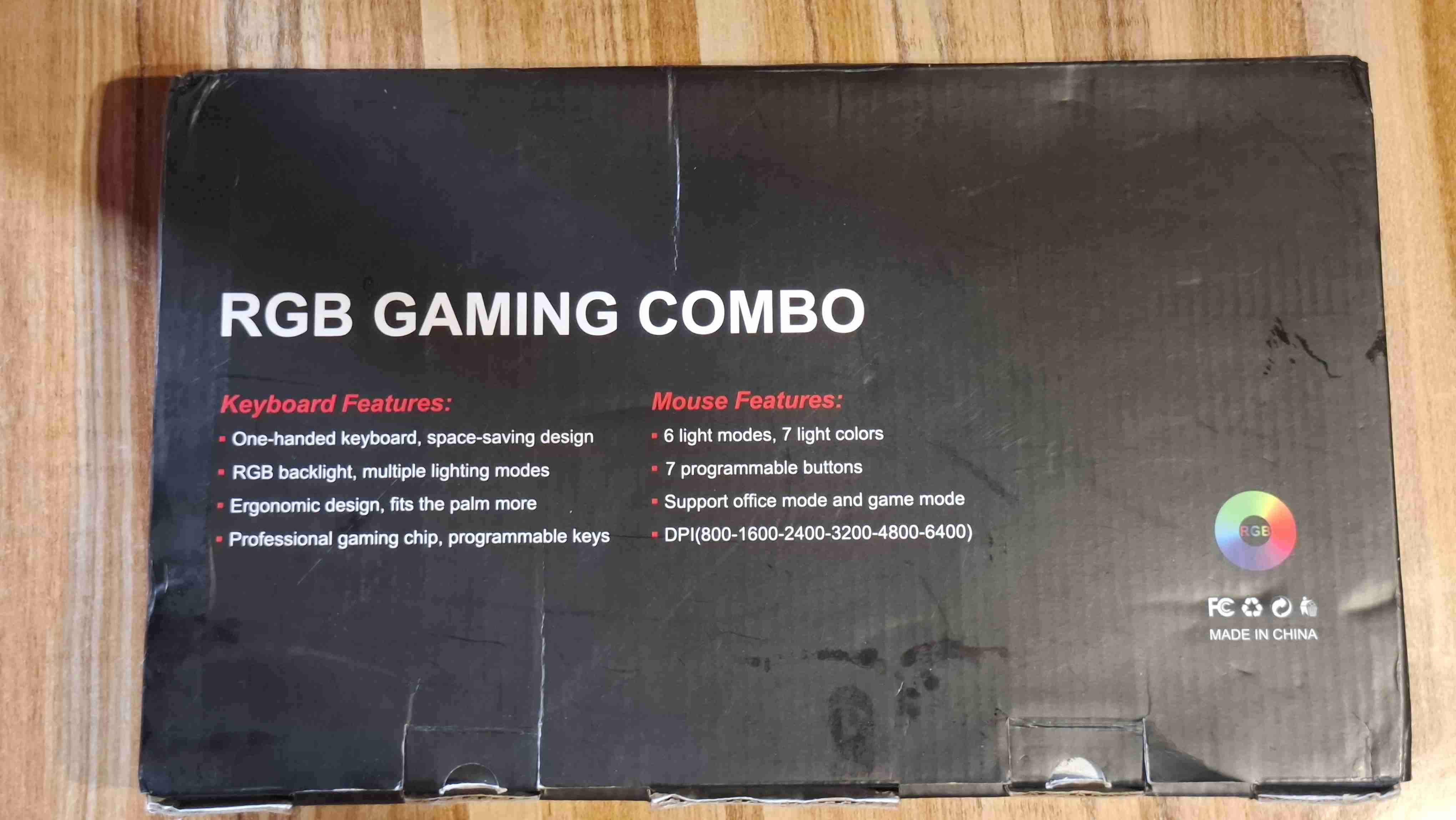 Teclado gaming RGB de una sola mano - miniatura 4