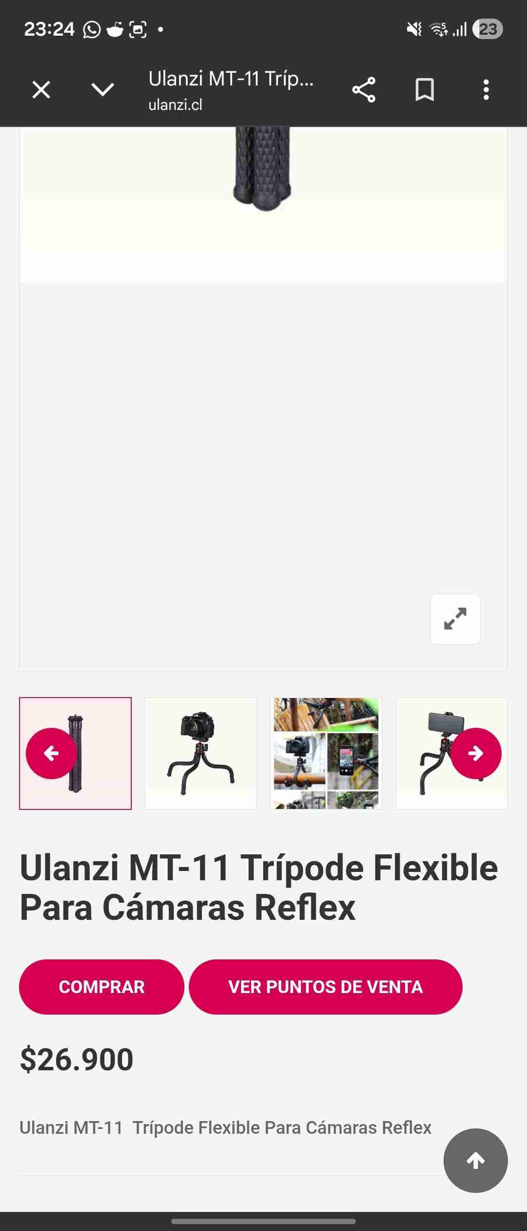 Trípode flexible Ulanzi - miniatura 2