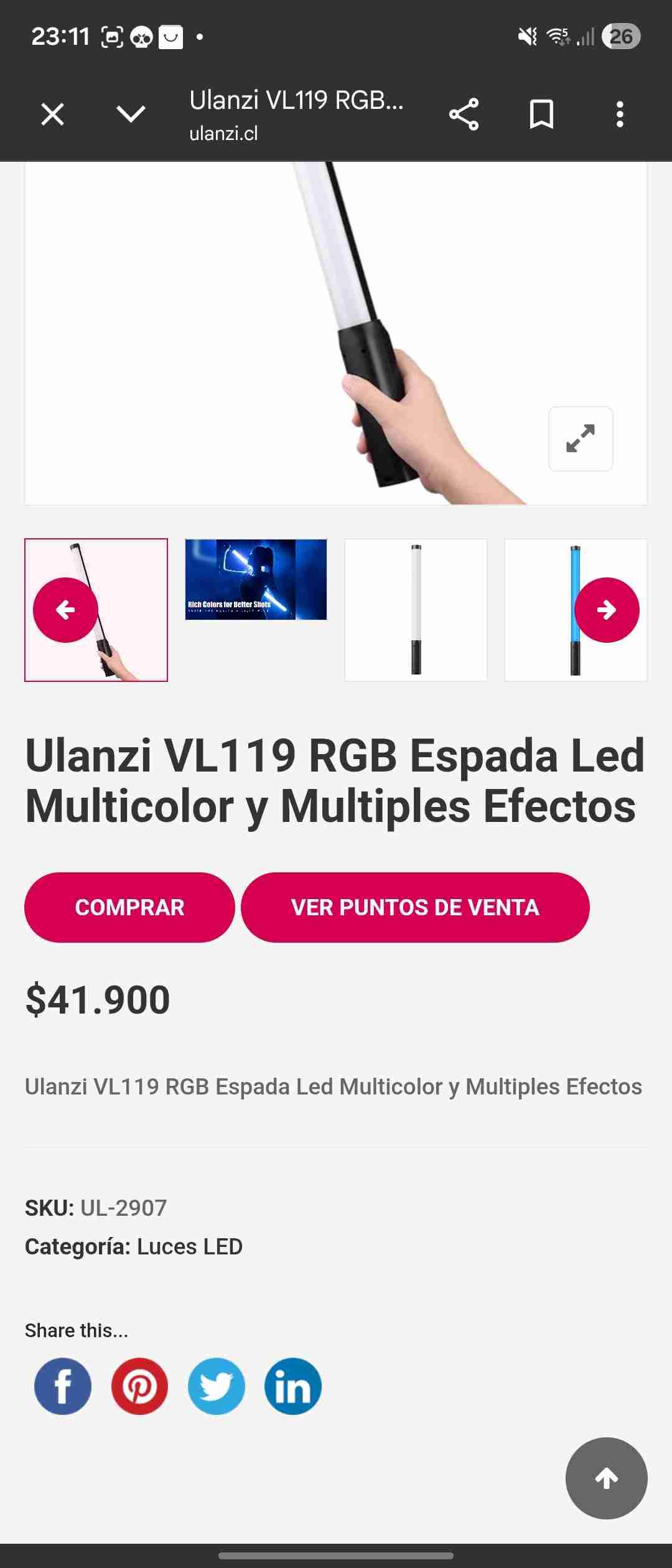 Luz RGB Ulanzi - miniatura 4