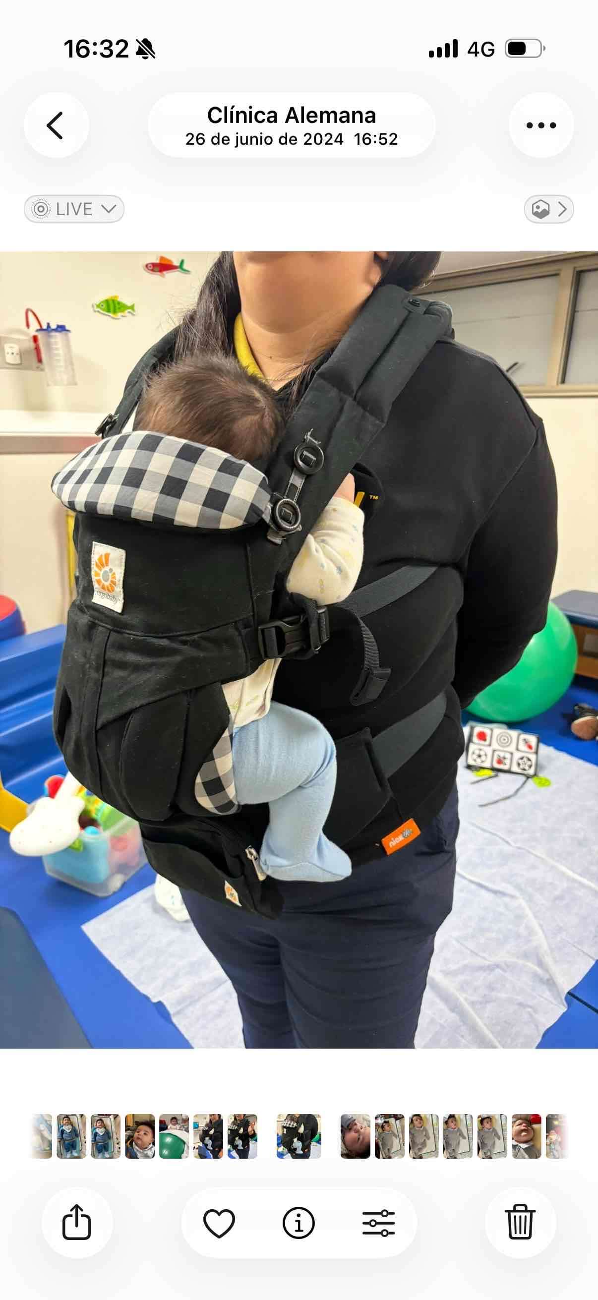 Portabebés ergonómico negro ergobaby - miniatura 1