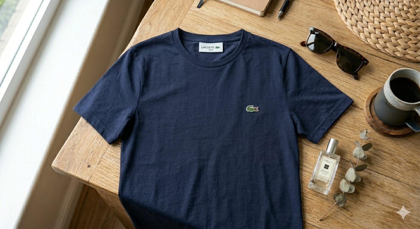 Polera azul marino Lacoste - miniatura 1