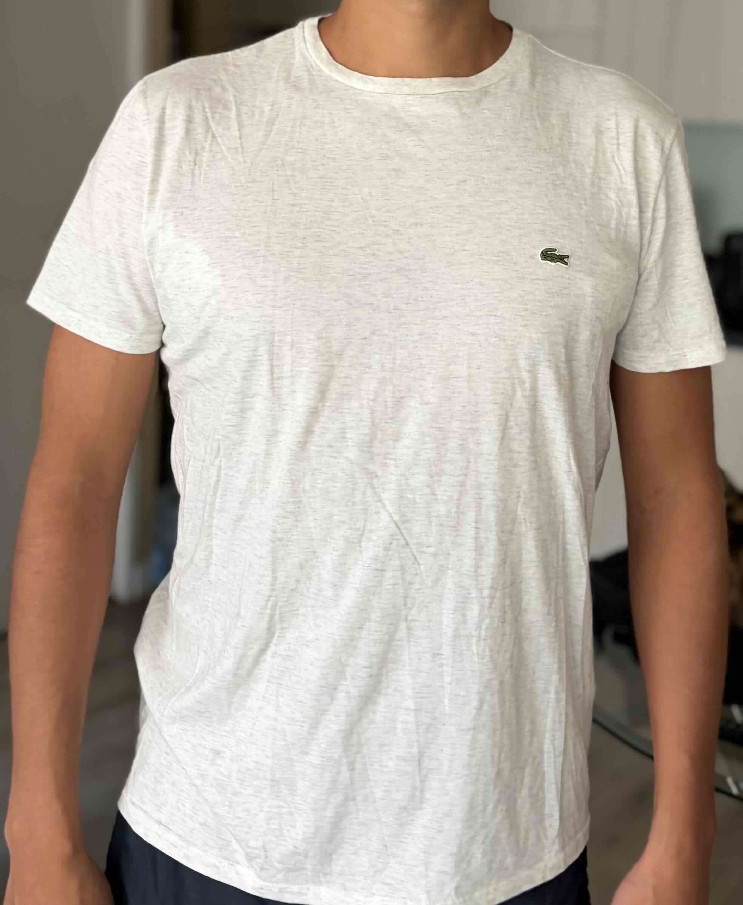 Polera gris Lacoste - miniatura 2