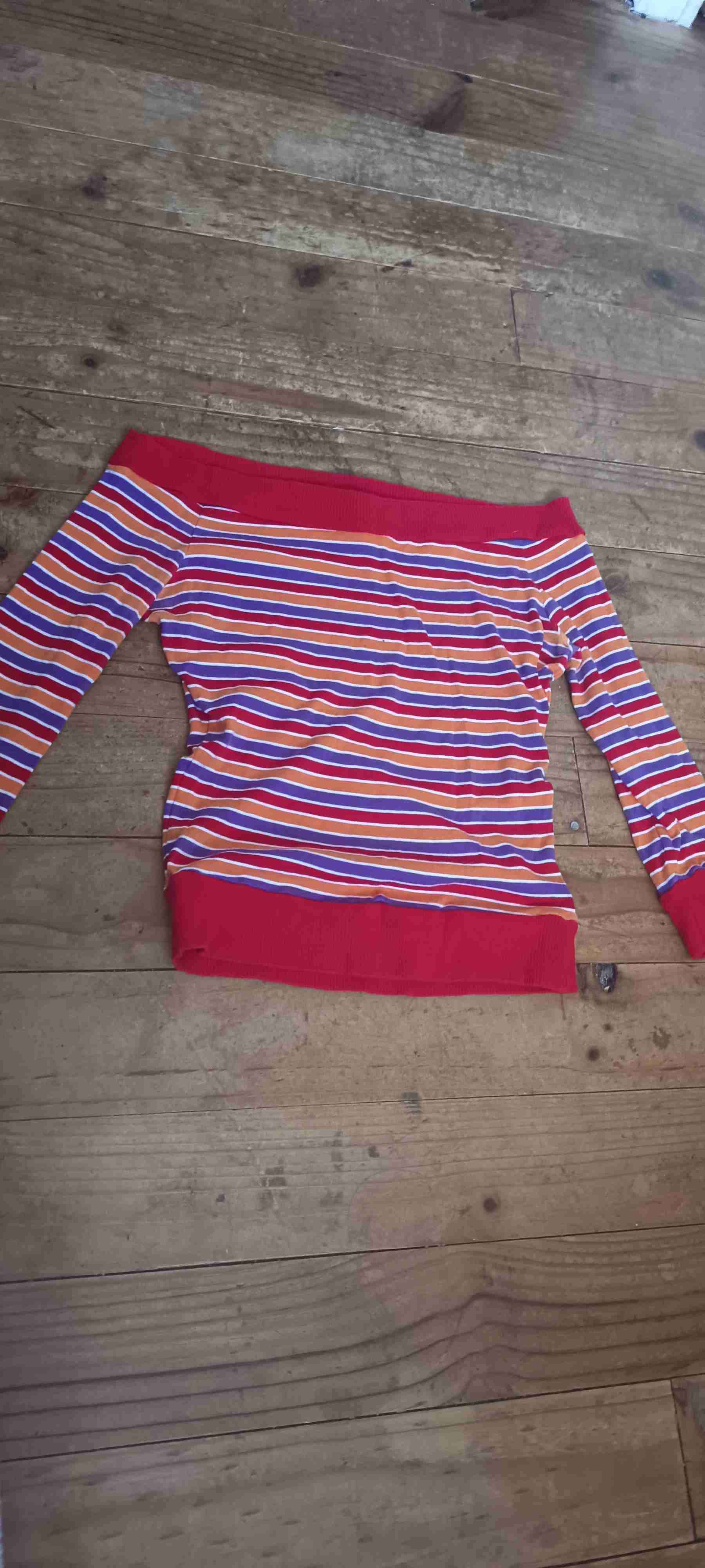 Polera a rayas multicolor - miniatura 2