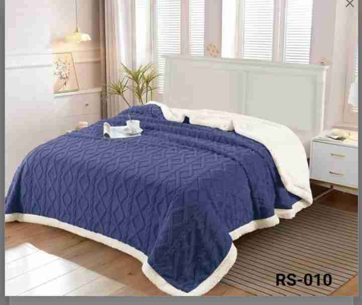 Cubrecama burdeos con borde blanco - miniatura 3