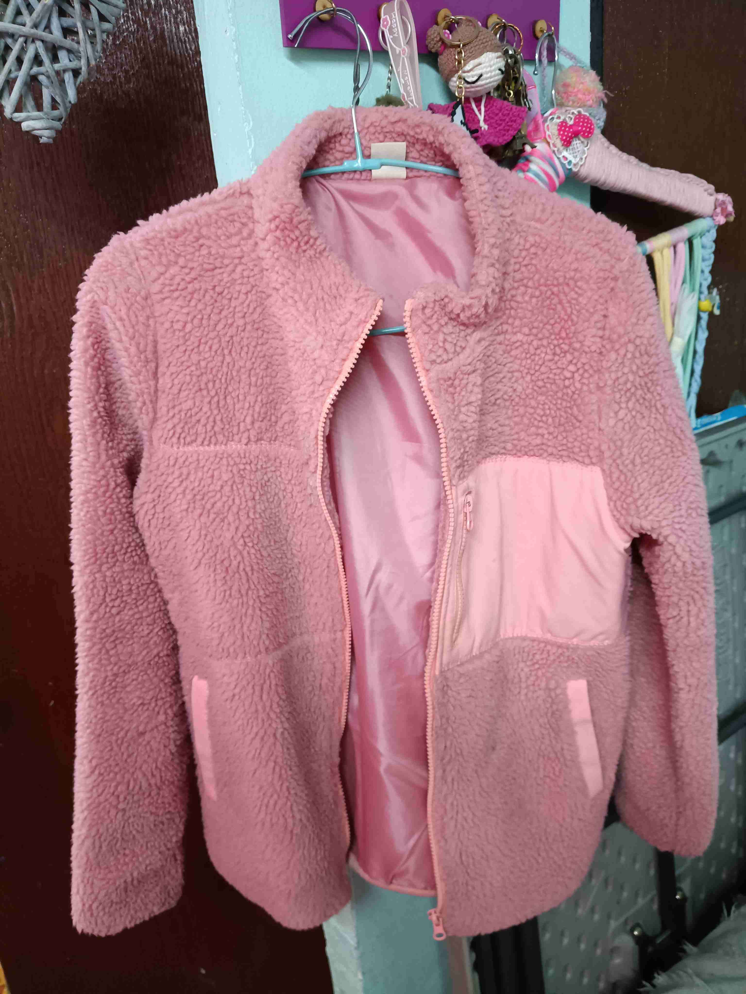 Chaqueta polar rosada