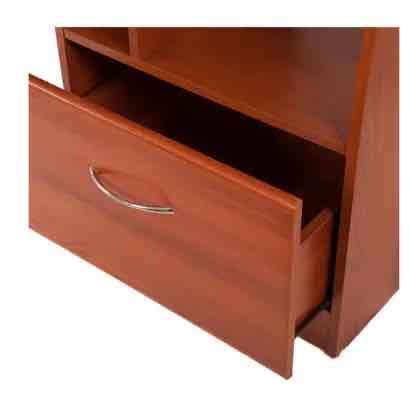 Escritorio de madera con estantes - miniatura 3