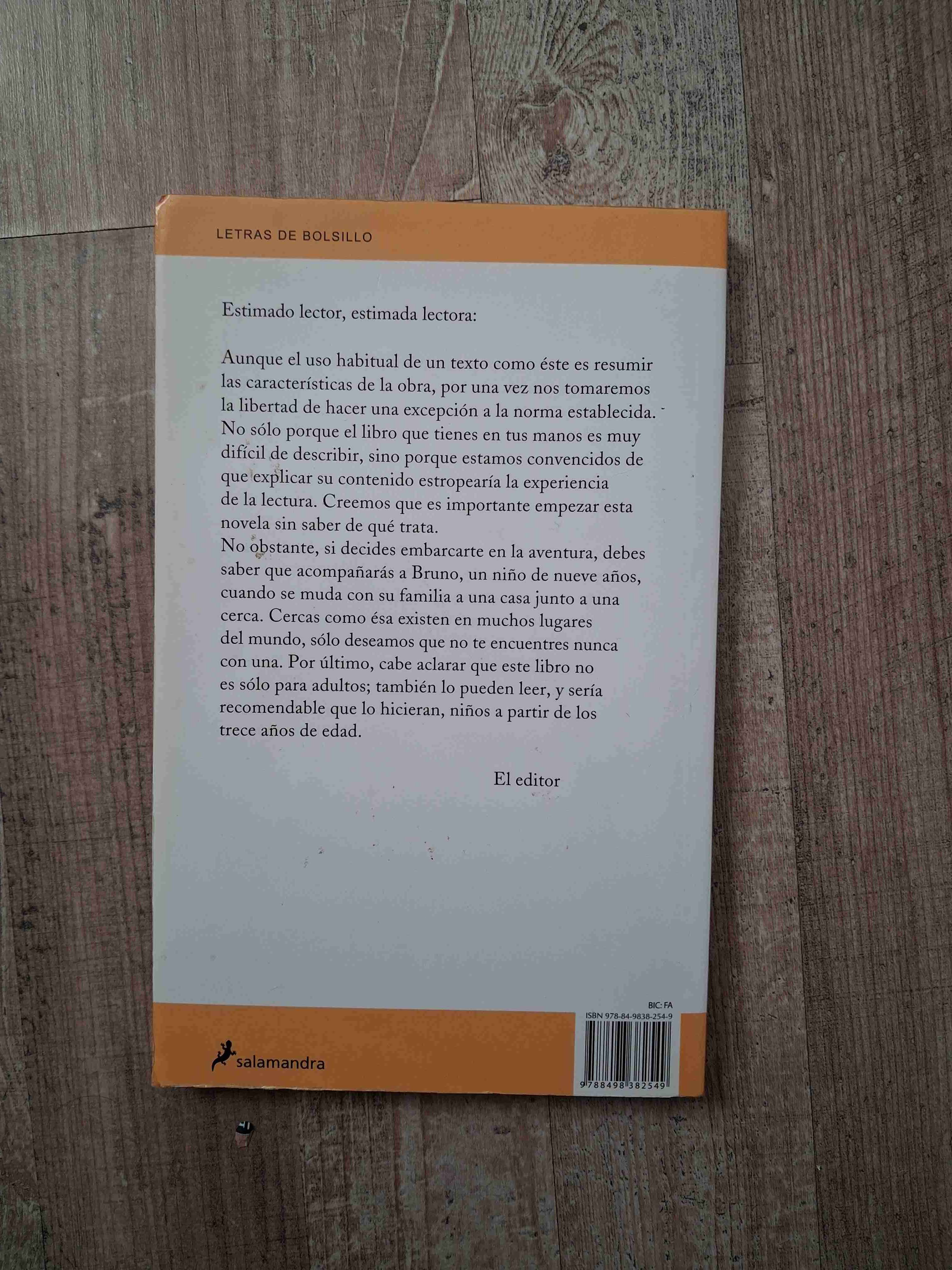 Libro 'El niño con el pijama de rayas' - miniatura 2