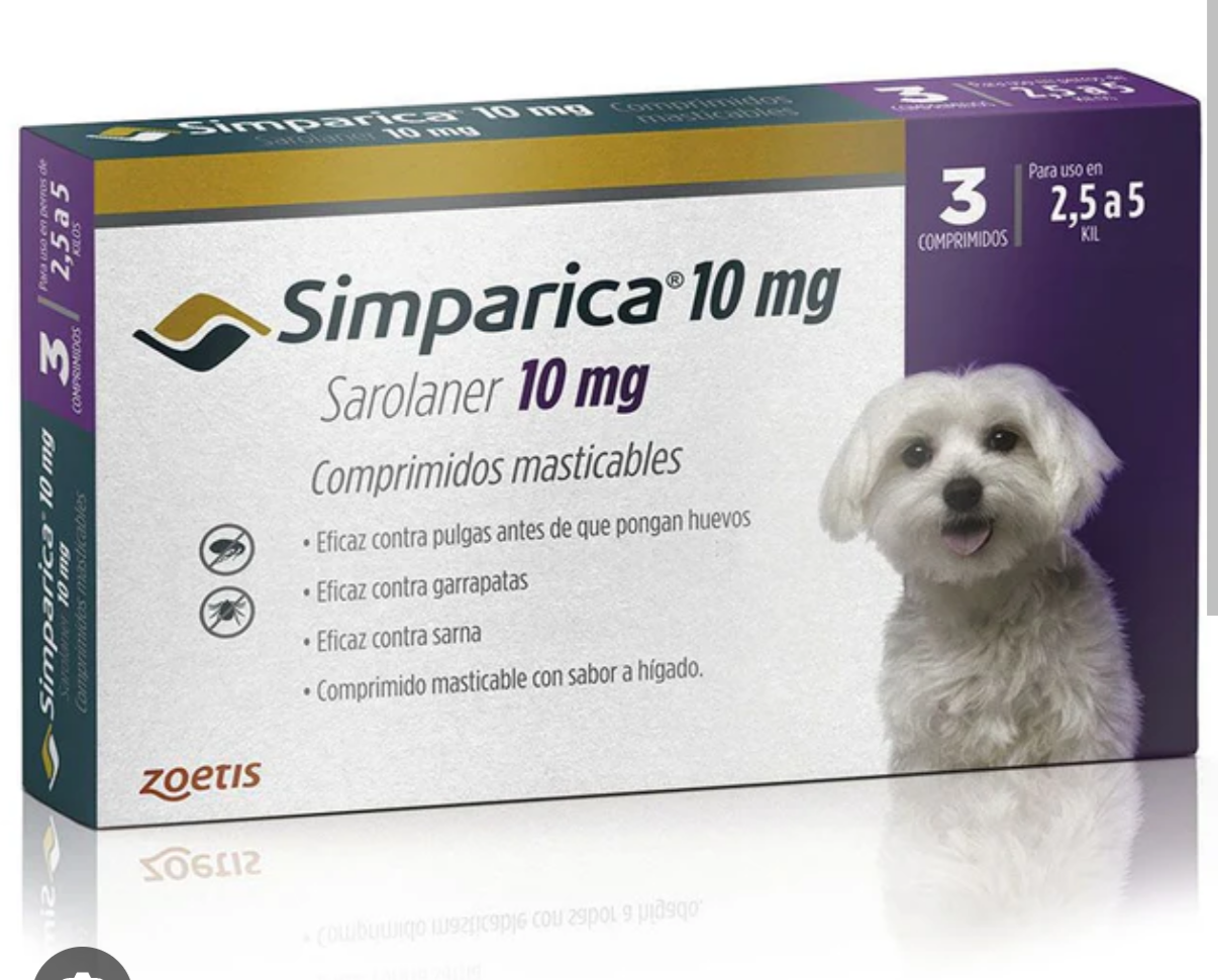 Simparica 20 mg para perros - miniatura 1