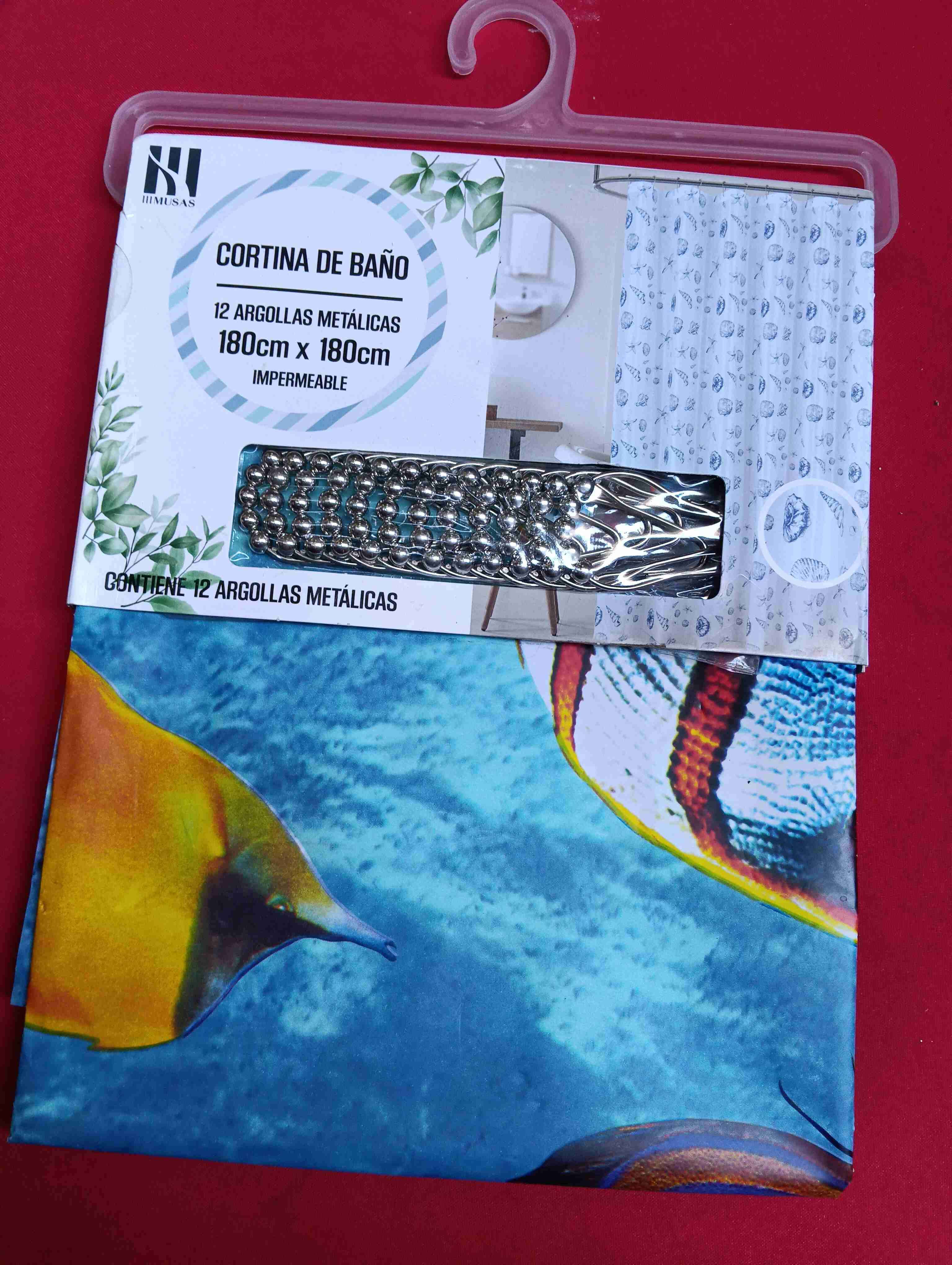 Cortina de baño ilustrada 180x180cm - miniatura 2