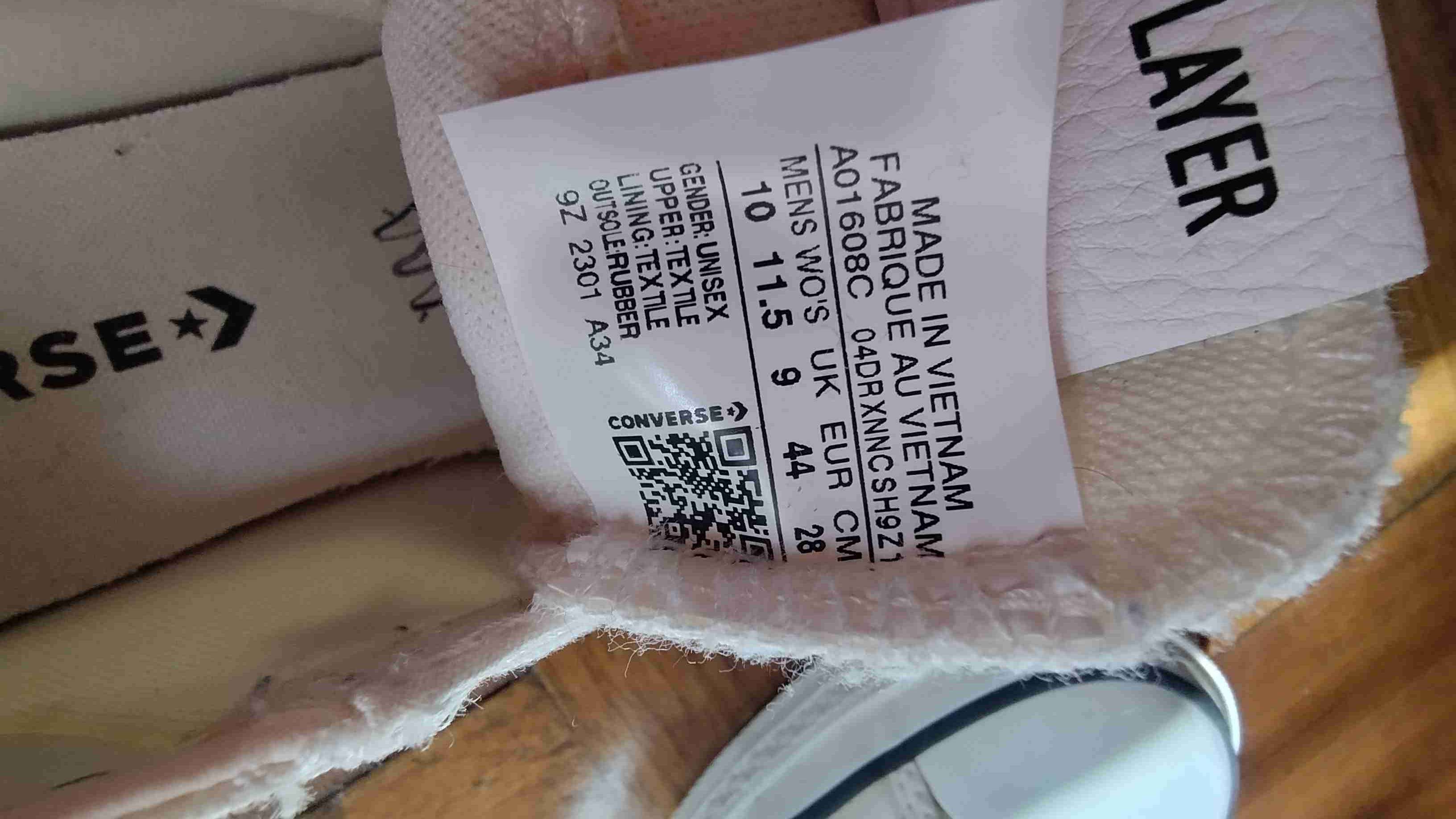 Zapatillas blancas de lona Converse - miniatura 2