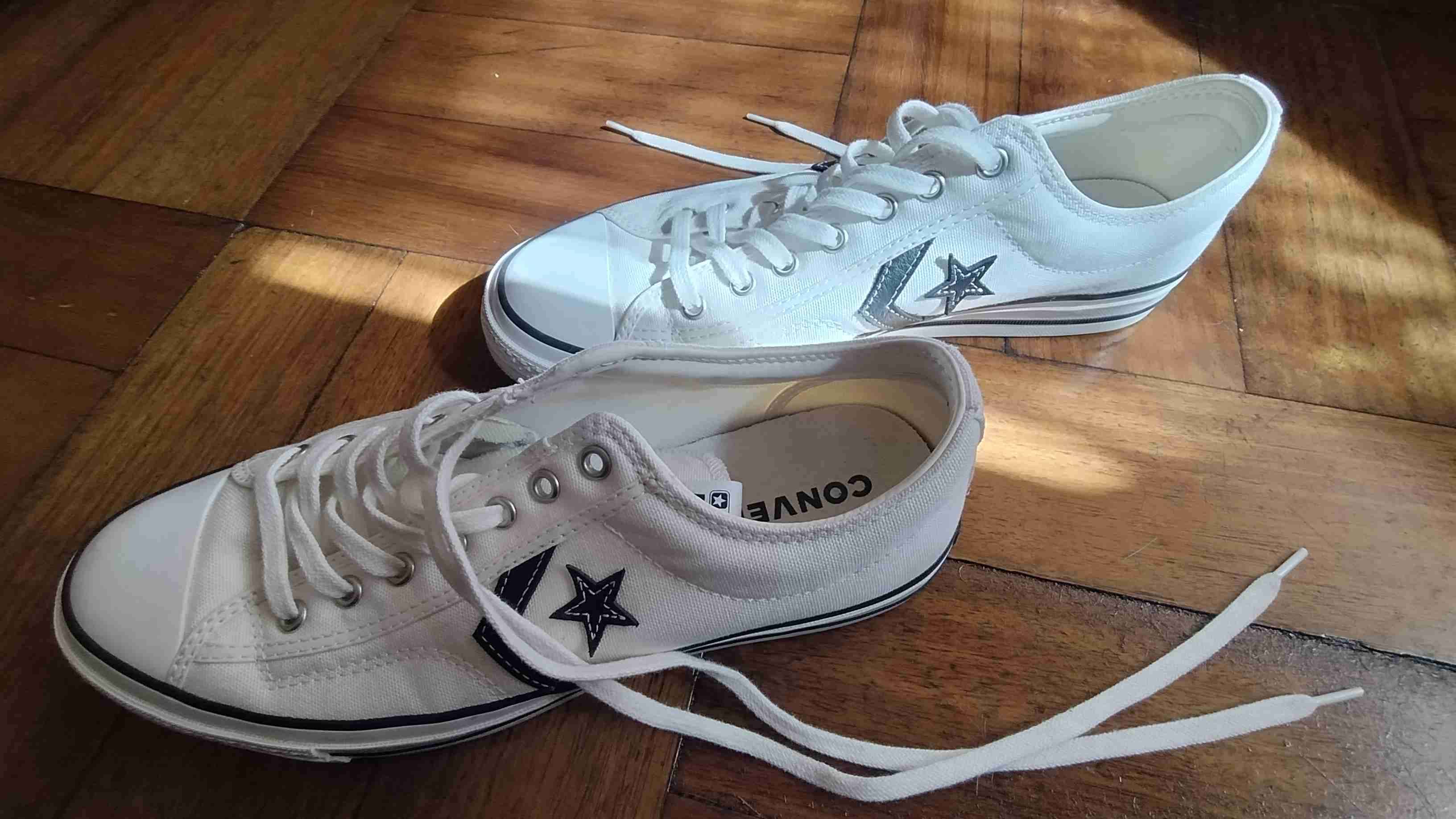 Zapatillas blancas de lona Converse - miniatura 3