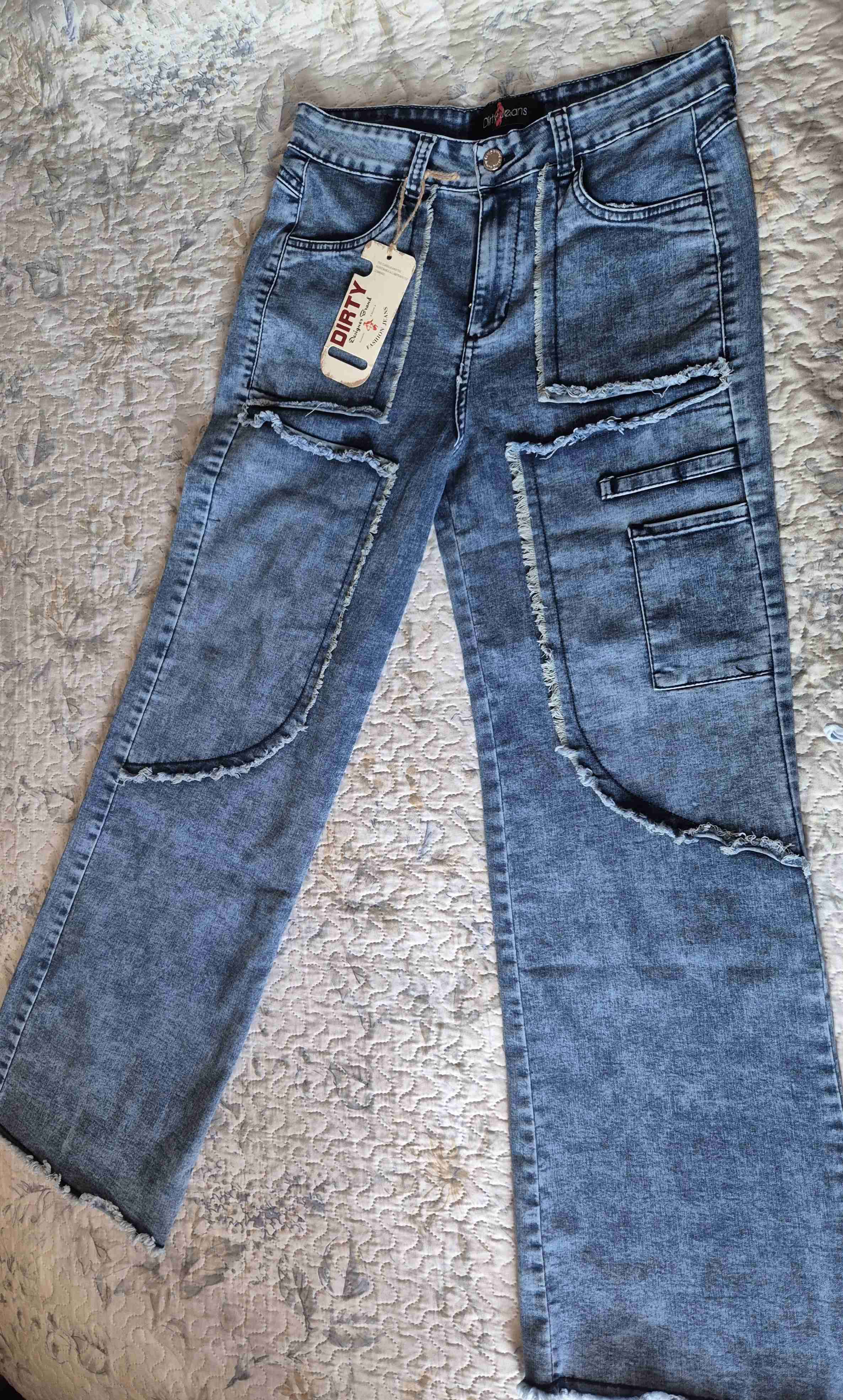 Jeans mujer Dirty corte recto - miniatura 2